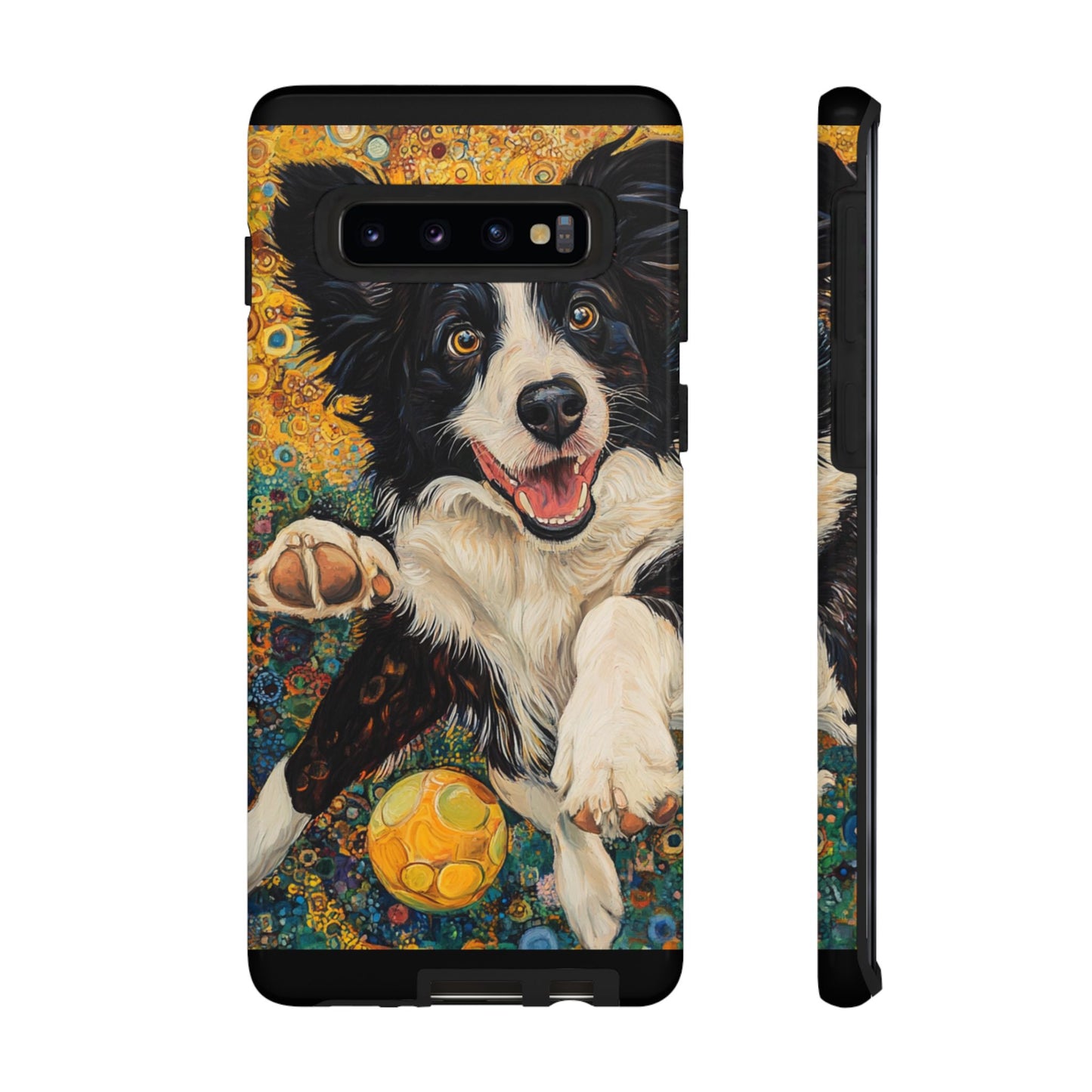 Border Collie Phone Case, Tough Cases, Pet Gifts, Customized Dog Accessories, Dog Mom Gift, Colorful Animal Artwork