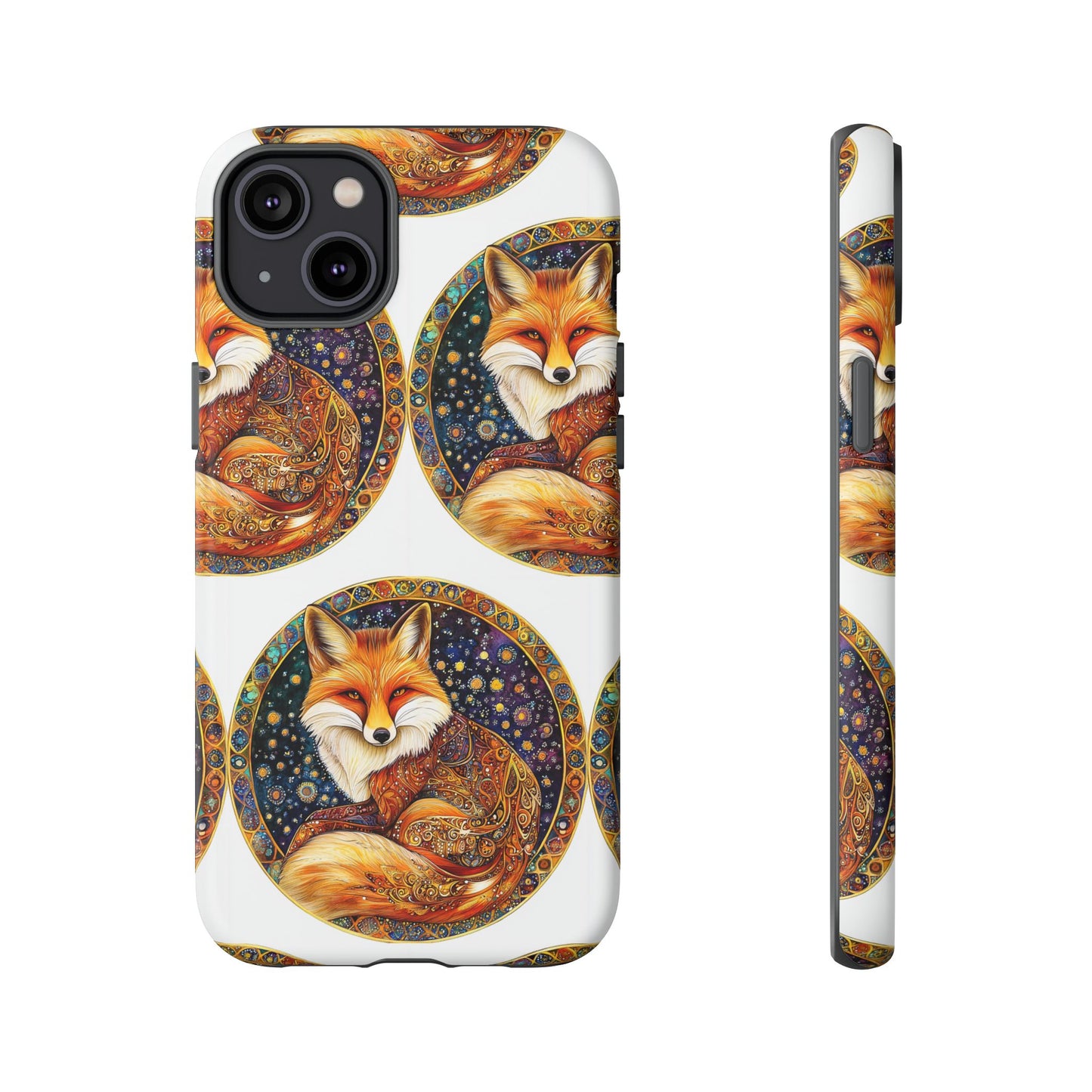 Artistic Fox Phone Case, Tough Phone Cover, Unique Gift for Animal Lovers, Stylish Tech Accessory, Nature-Inspired Decor