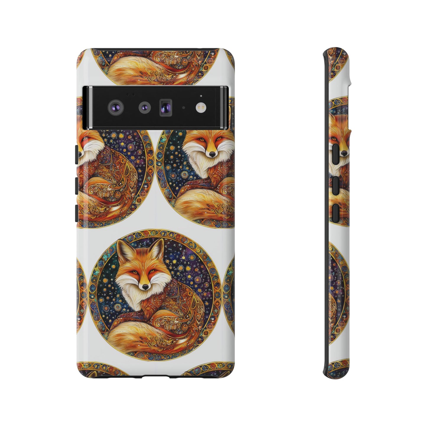 Artistic Fox Phone Case, Tough Phone Cover, Unique Gift for Animal Lovers, Stylish Tech Accessory, Nature-Inspired Decor