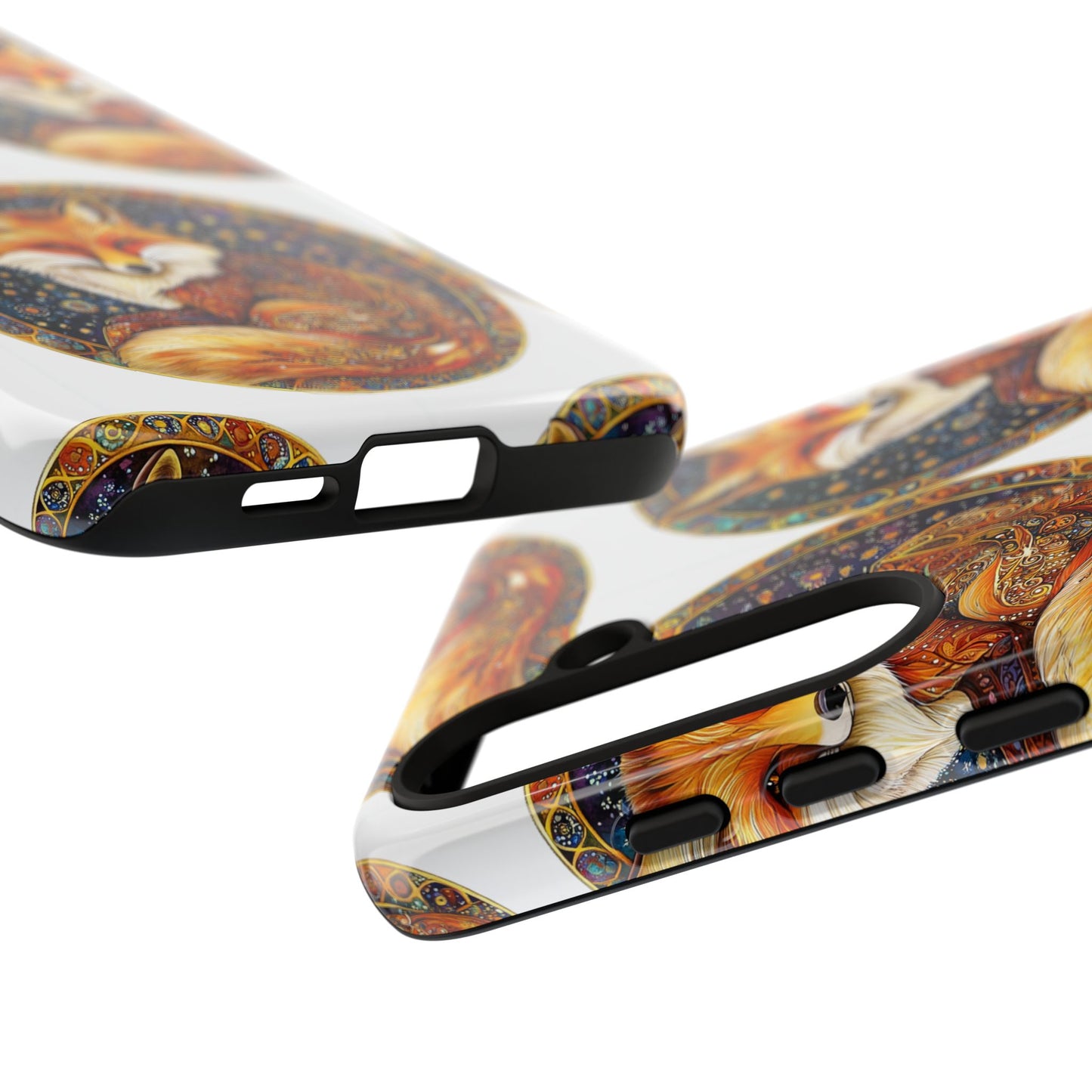 Artistic Fox Phone Case, Tough Phone Cover, Unique Gift for Animal Lovers, Stylish Tech Accessory, Nature-Inspired Decor