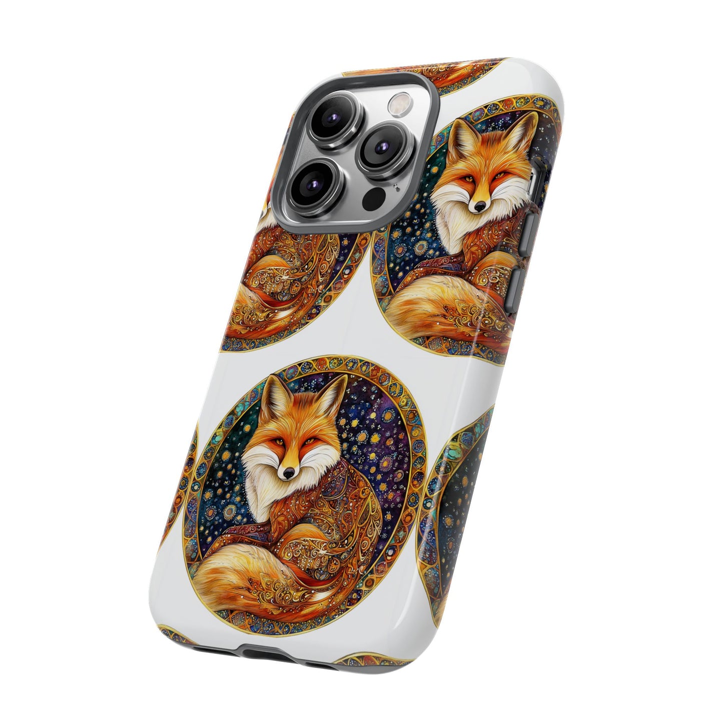 Artistic Fox Phone Case, Tough Phone Cover, Unique Gift for Animal Lovers, Stylish Tech Accessory, Nature-Inspired Decor