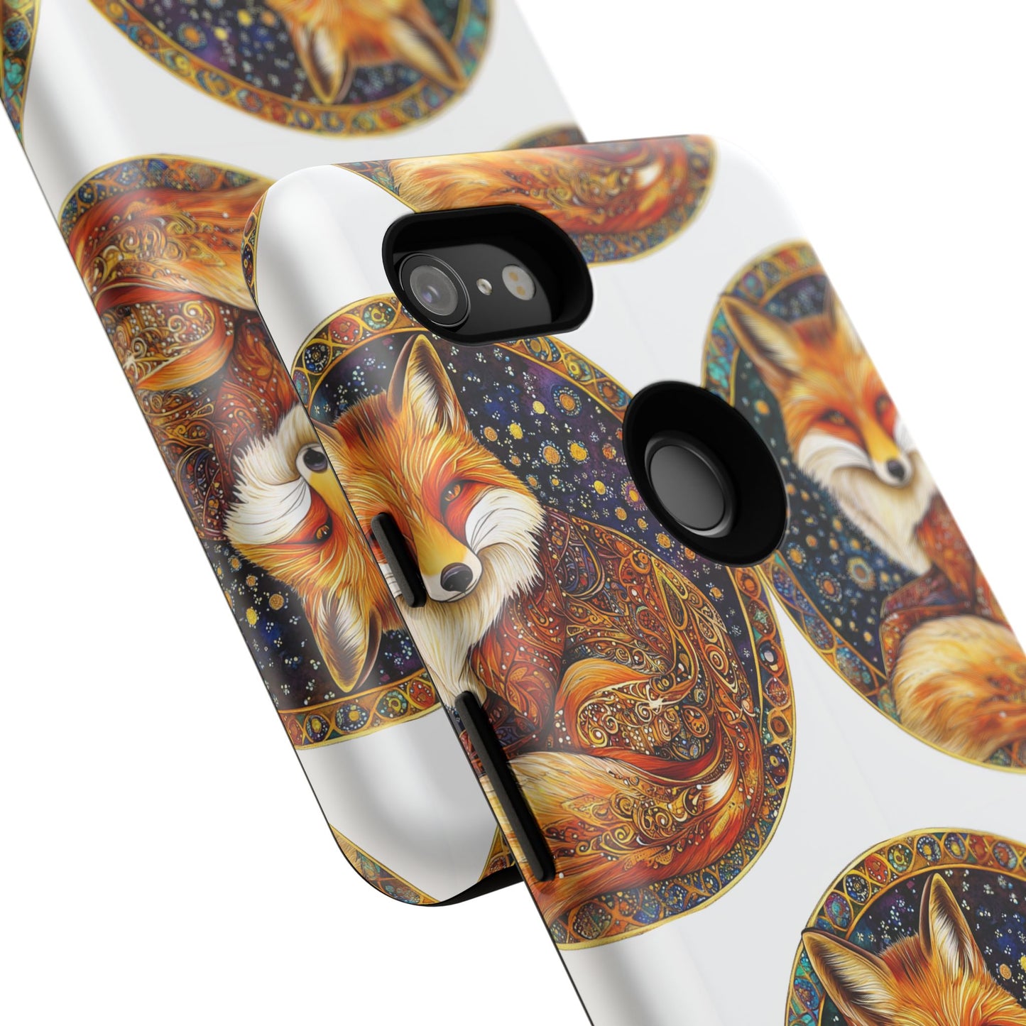 Artistic Fox Phone Case, Tough Phone Cover, Unique Gift for Animal Lovers, Stylish Tech Accessory, Nature-Inspired Decor