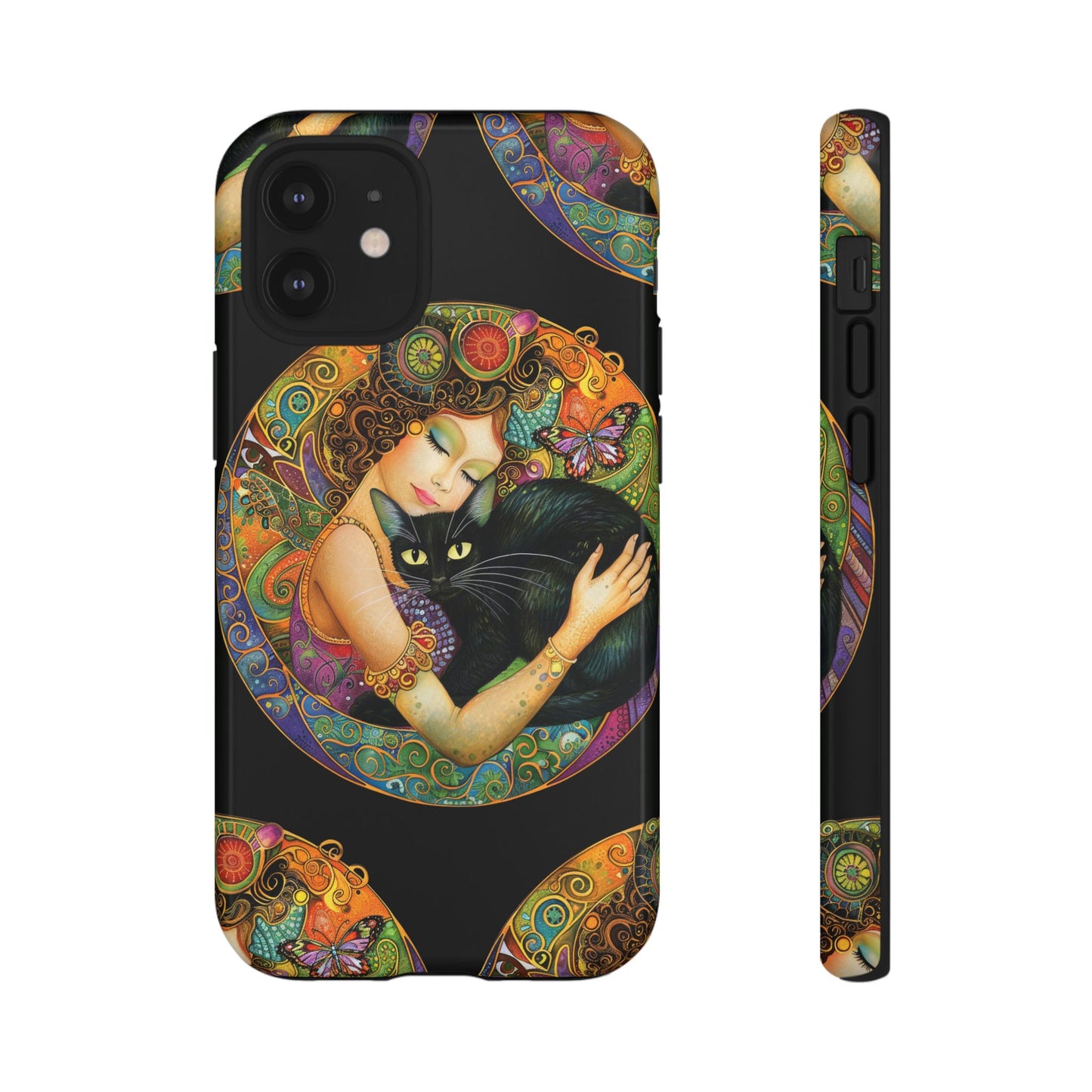Tough Cases Phone Case, Colorful Protective Cover for Cat Lovers, Trendy Gift for Birthdays, Unique Art Phone Accessories