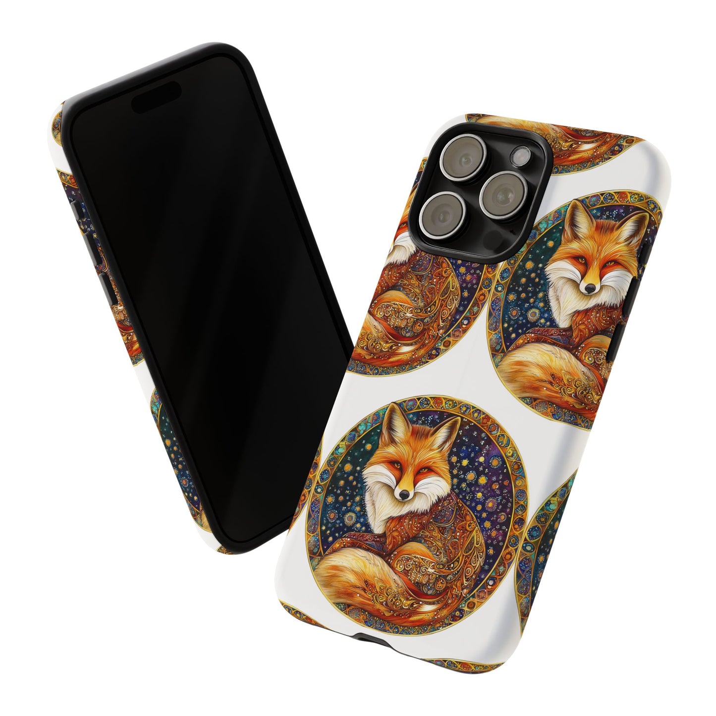 Artistic Fox Phone Case, Tough Phone Cover, Unique Gift for Animal Lovers, Stylish Tech Accessory, Nature-Inspired Decor