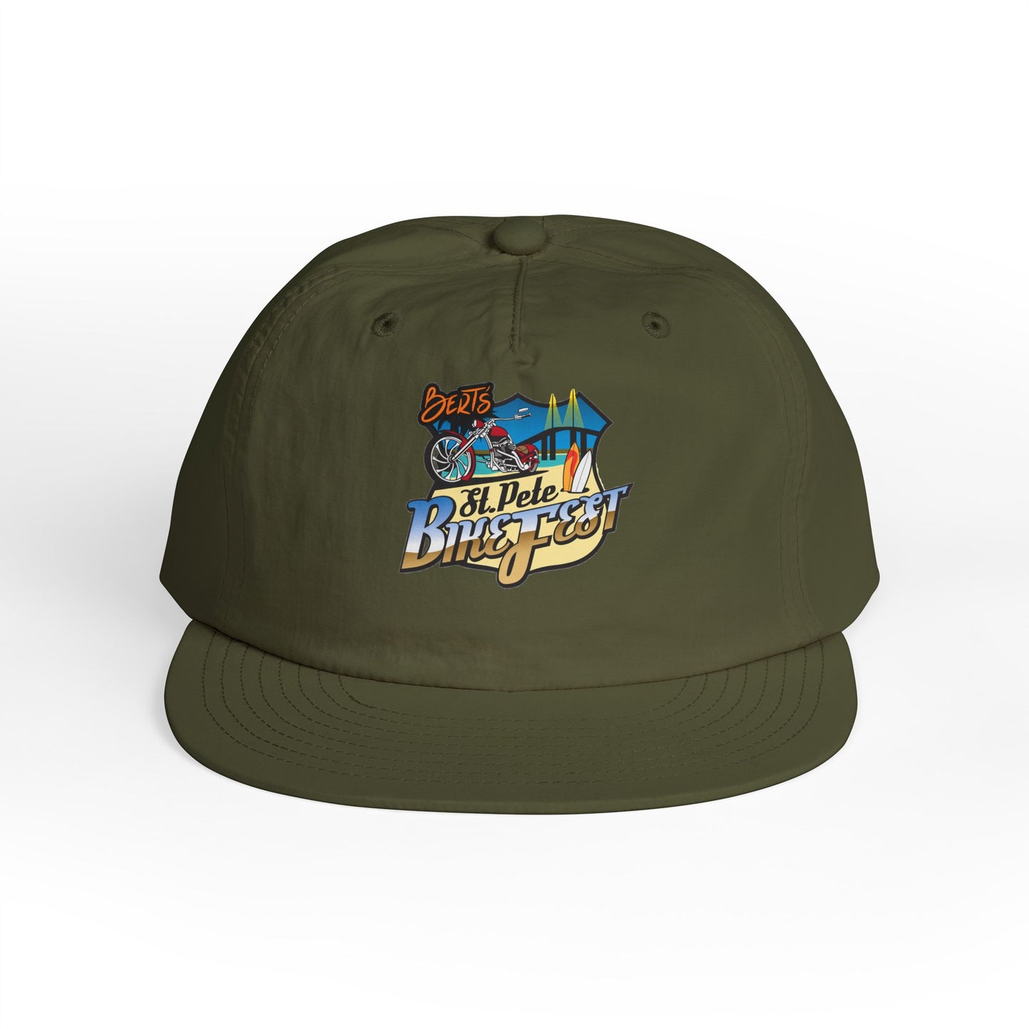 St Pete Fl Bike Fest Surf Cap for Beach Lovers | Adjustable Sun Hat | Summer Vacation Essential, Surfing Gift, Beach Party Gear, Relaxed Style, Outdoor Adventure