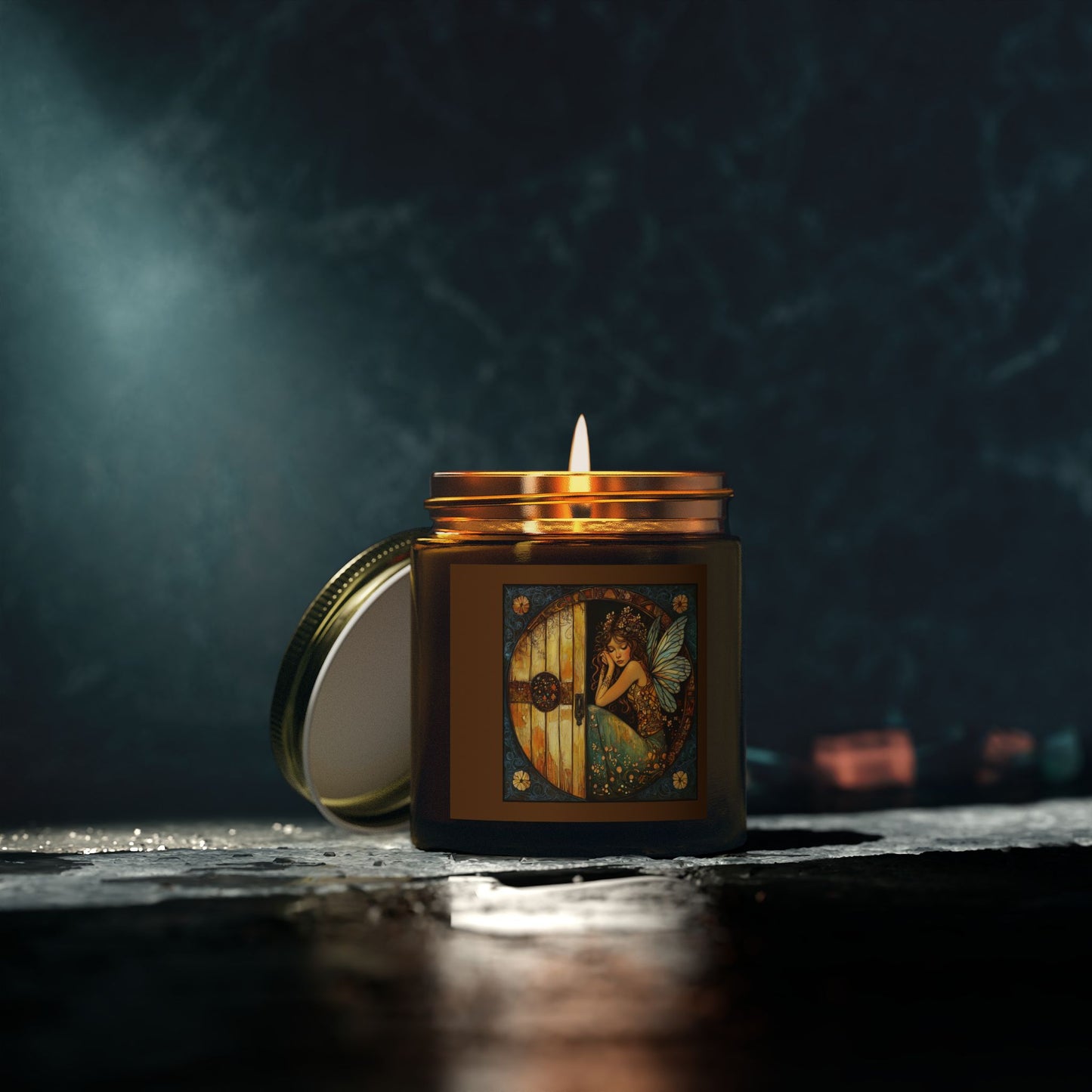 Fairy Door Aromatherapy Candles: Coconut Apricot Wax, Hand-Poured, Natural Fragrance, Home Decor, Eco-Friendly Gifts, Relaxation