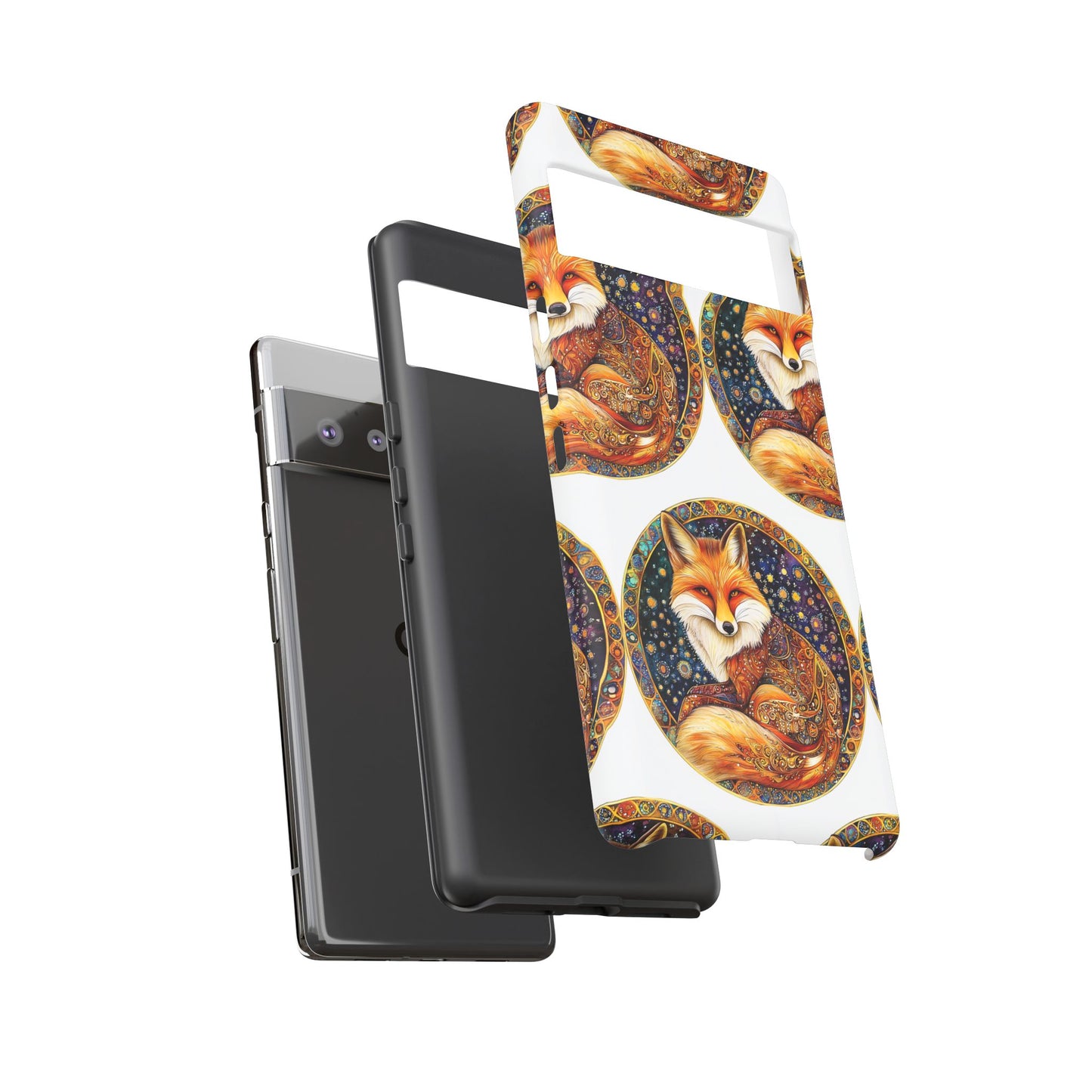 Artistic Fox Phone Case, Tough Phone Cover, Unique Gift for Animal Lovers, Stylish Tech Accessory, Nature-Inspired Decor