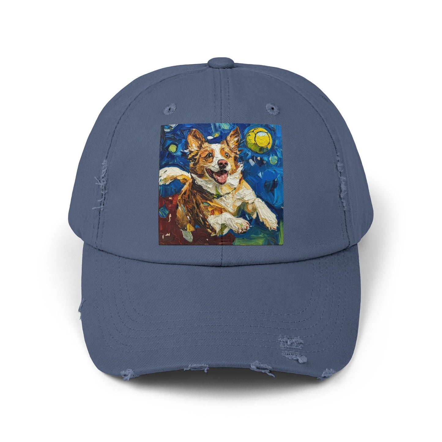 Pickleball Australian Shepherd Lovers Unisex Distressed Cap, Pet Lover Gift, Casual Hat, Unique Dog Art Cap, Birthday Gift for Dog Owners