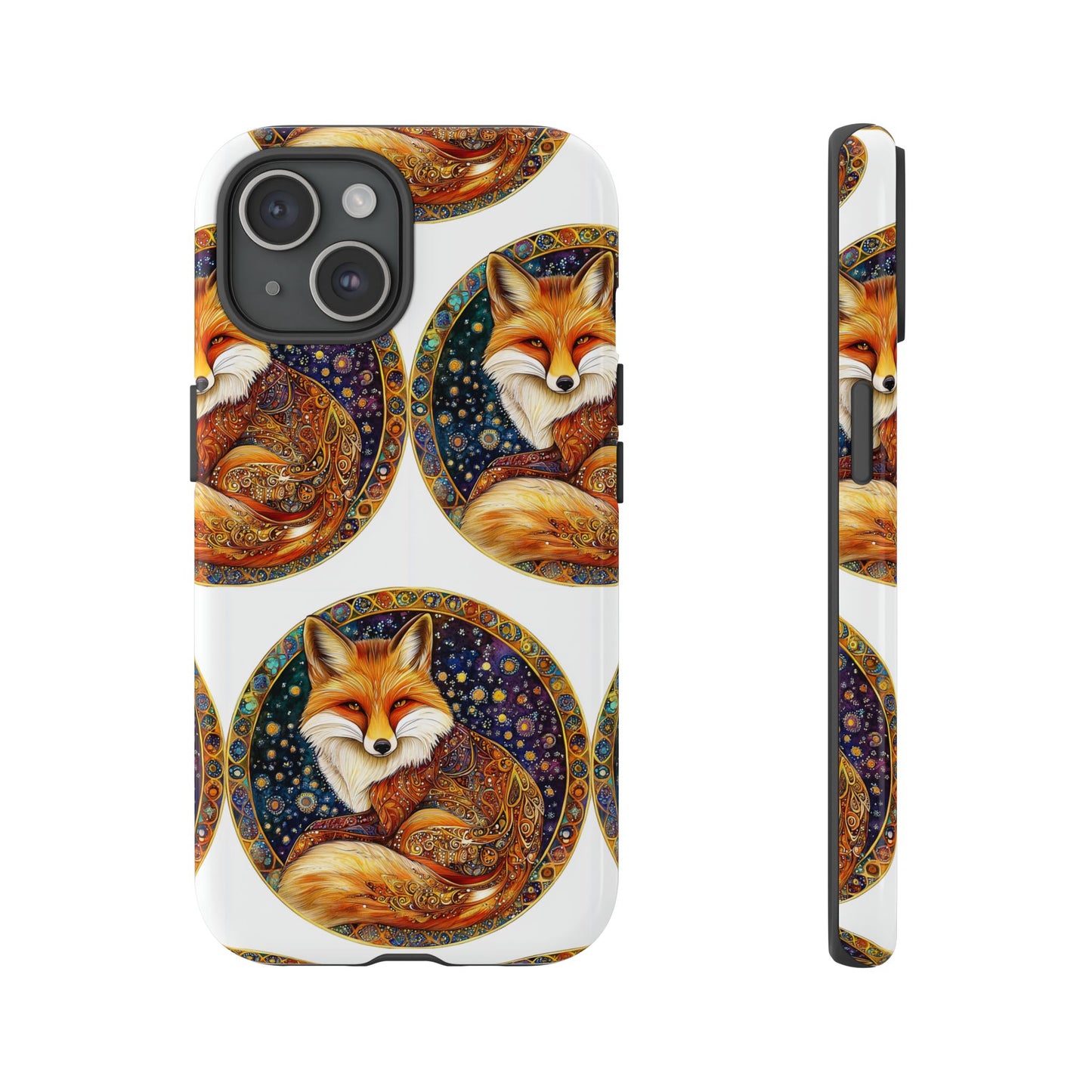 Artistic Fox Phone Case, Tough Phone Cover, Unique Gift for Animal Lovers, Stylish Tech Accessory, Nature-Inspired Decor