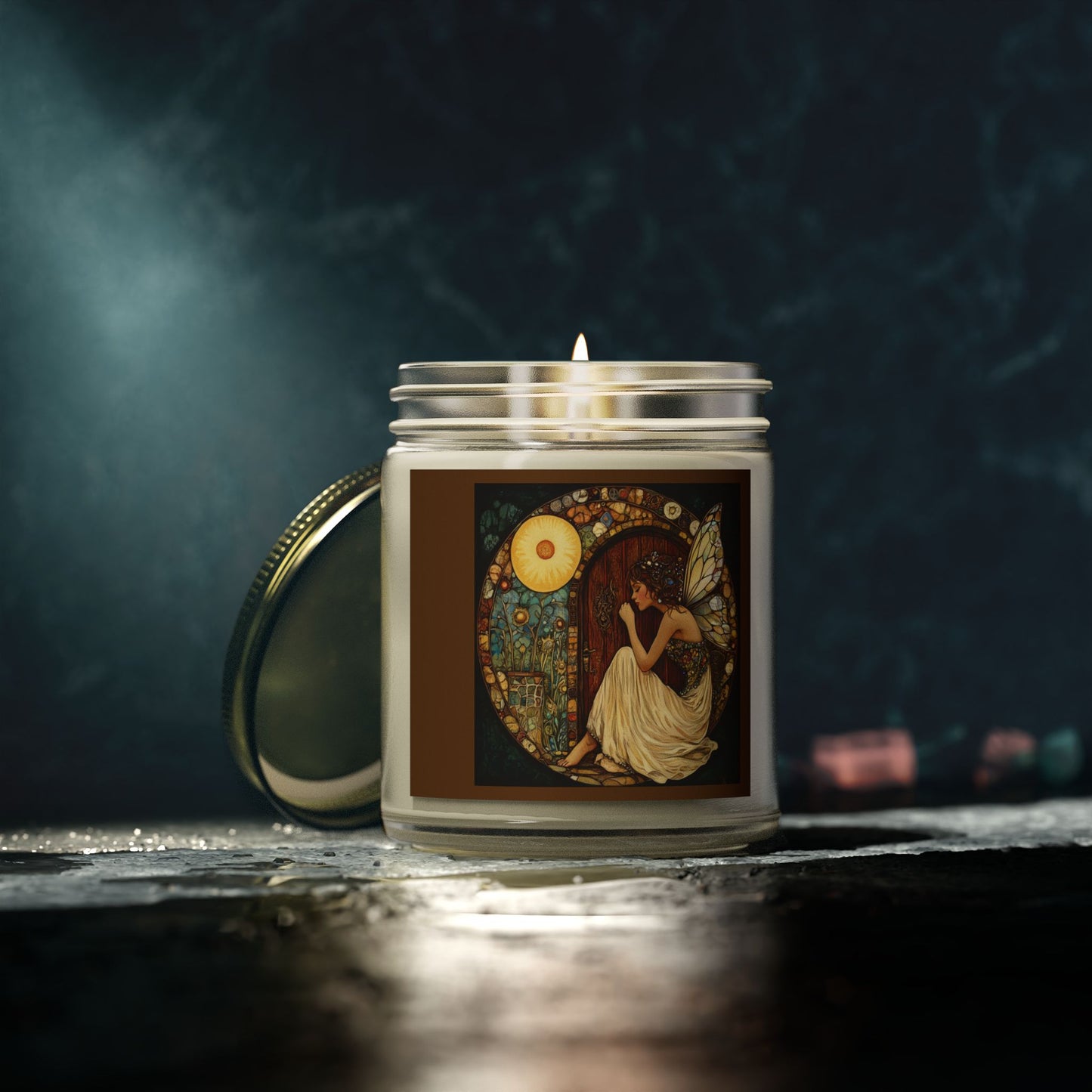 Fairy Door Aromatherapy Candles: Coconut Apricot Wax, Hand-Poured, Natural Fragrance, Home Decor, Eco-Friendly Gifts, Relaxation