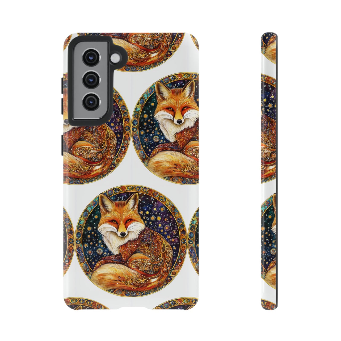 Artistic Fox Phone Case, Tough Phone Cover, Unique Gift for Animal Lovers, Stylish Tech Accessory, Nature-Inspired Decor