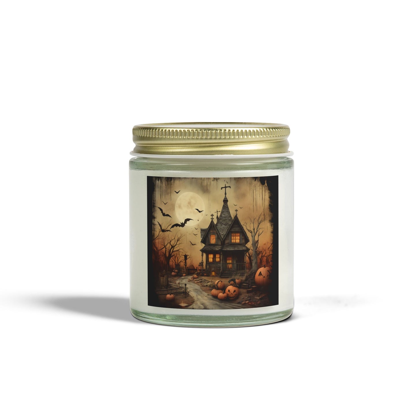Halloween Haunted House Scented Candle | Spooky Home Decor, Gifts for Fall, Aromatherapy Candle, Unique Candle for Halloween
