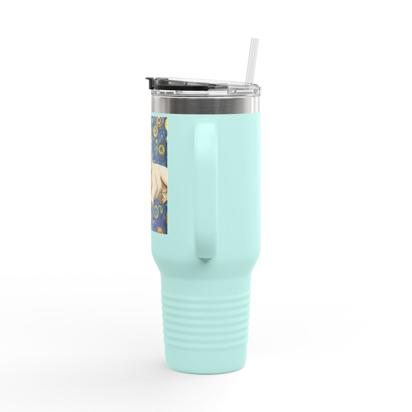 Cute French Bulldog Insulated Travel Mug, 40oz - Perfect for Pet Lovers, Gift for Dog Owners, Travel Companion, Coffee Mug, Birthday Present