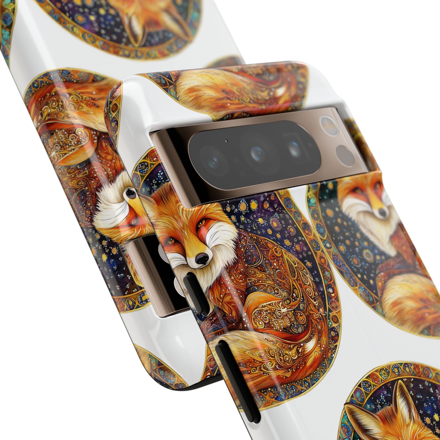 Artistic Fox Phone Case, Tough Phone Cover, Unique Gift for Animal Lovers, Stylish Tech Accessory, Nature-Inspired Decor
