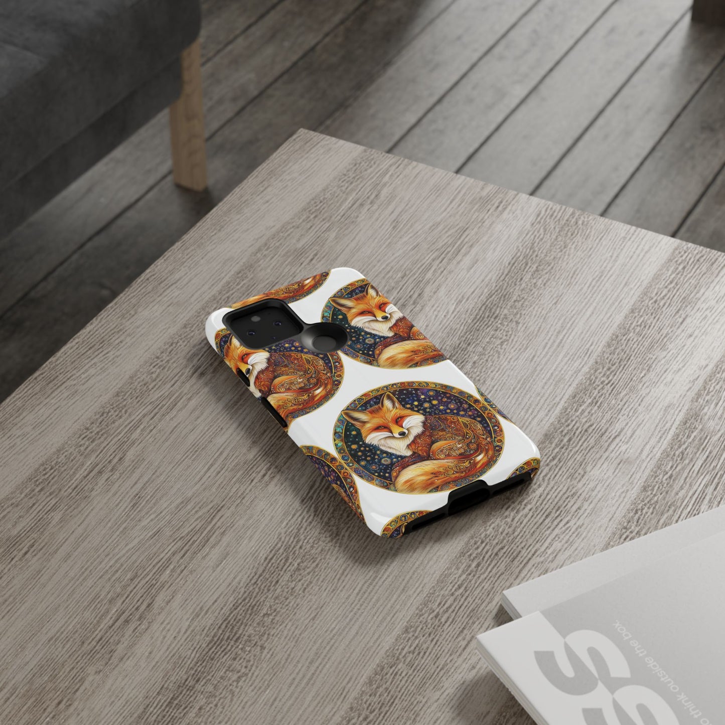 Artistic Fox Phone Case, Tough Phone Cover, Unique Gift for Animal Lovers, Stylish Tech Accessory, Nature-Inspired Decor