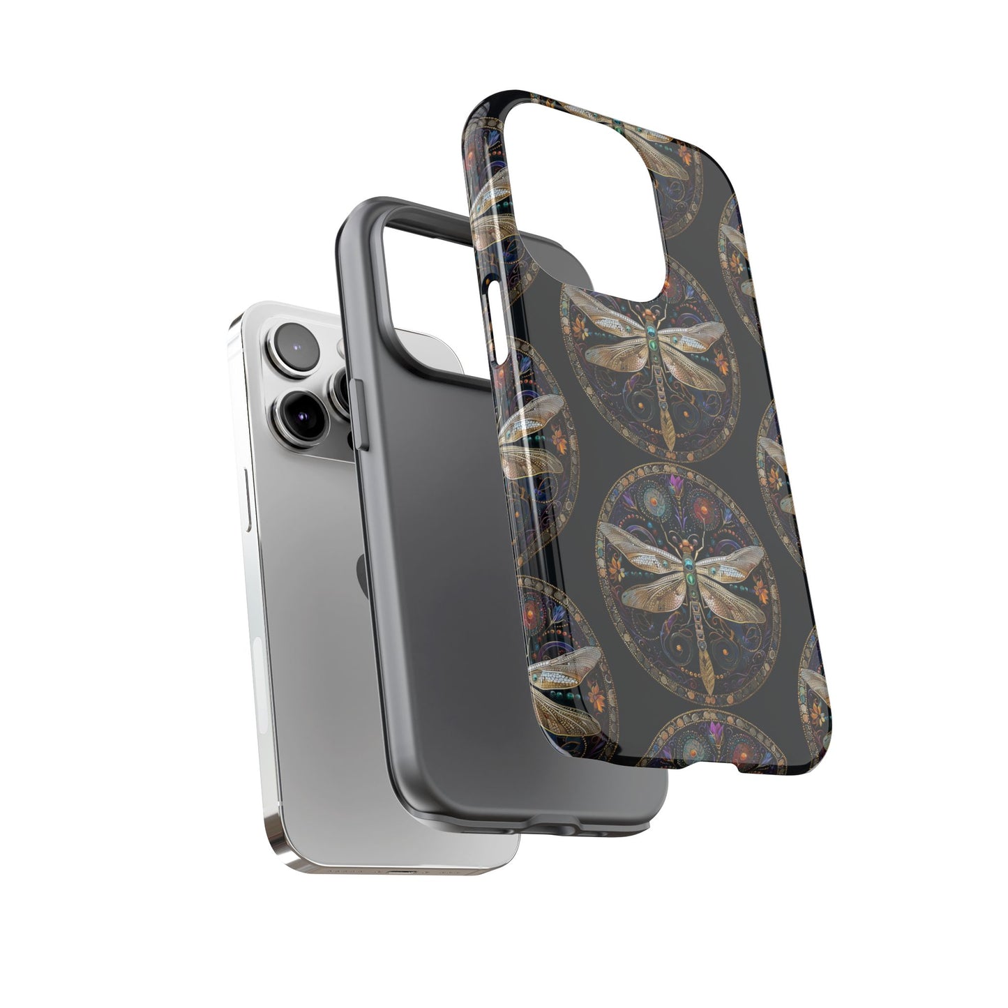Dragonfly Phone Case, Tough Phone Cover, Artistic Cell Phone Accessory, Gift for Nature Lovers, Unique Phone Protector