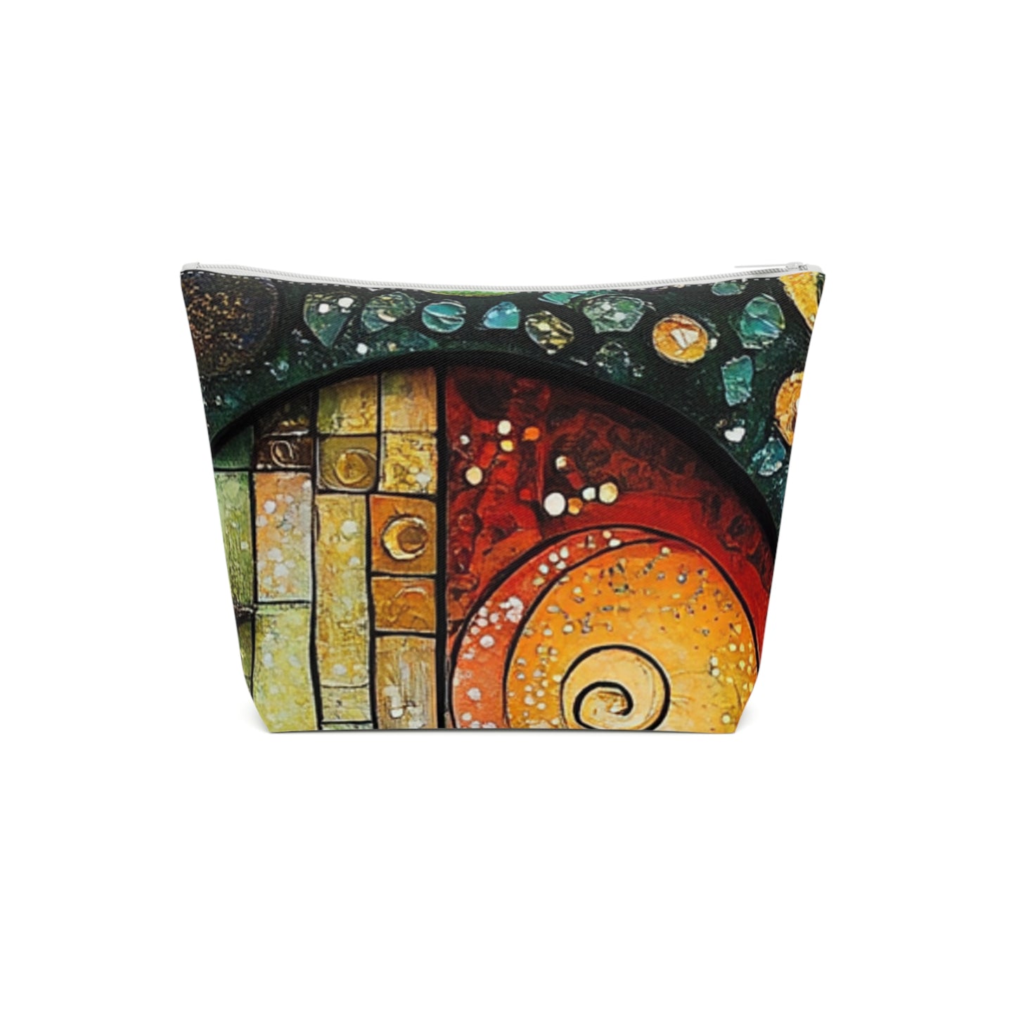 Fairy Door Artistic Cotton Cosmetic Bag, Colorful Makeup Pouch, Travel Organizer, Toiletry Bag, Unique Gift for Her