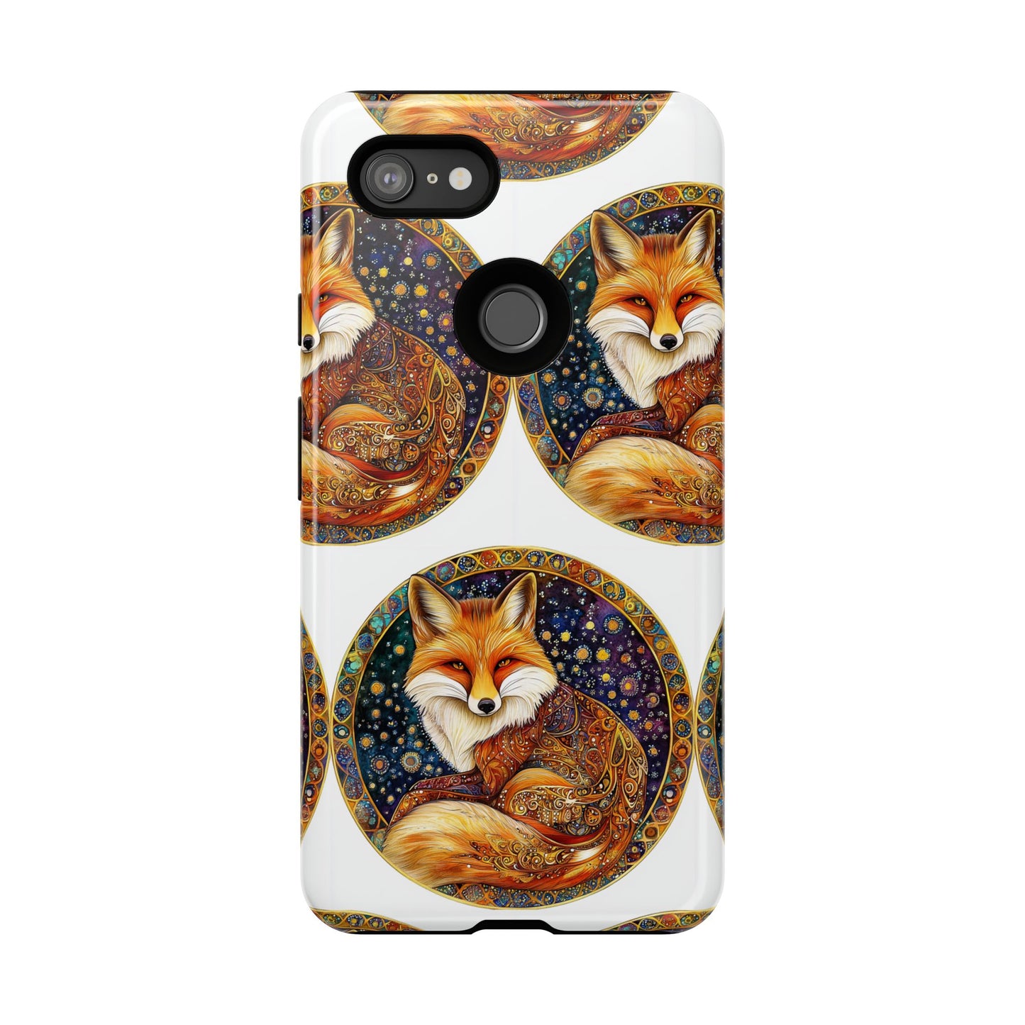 Artistic Fox Phone Case, Tough Phone Cover, Unique Gift for Animal Lovers, Stylish Tech Accessory, Nature-Inspired Decor