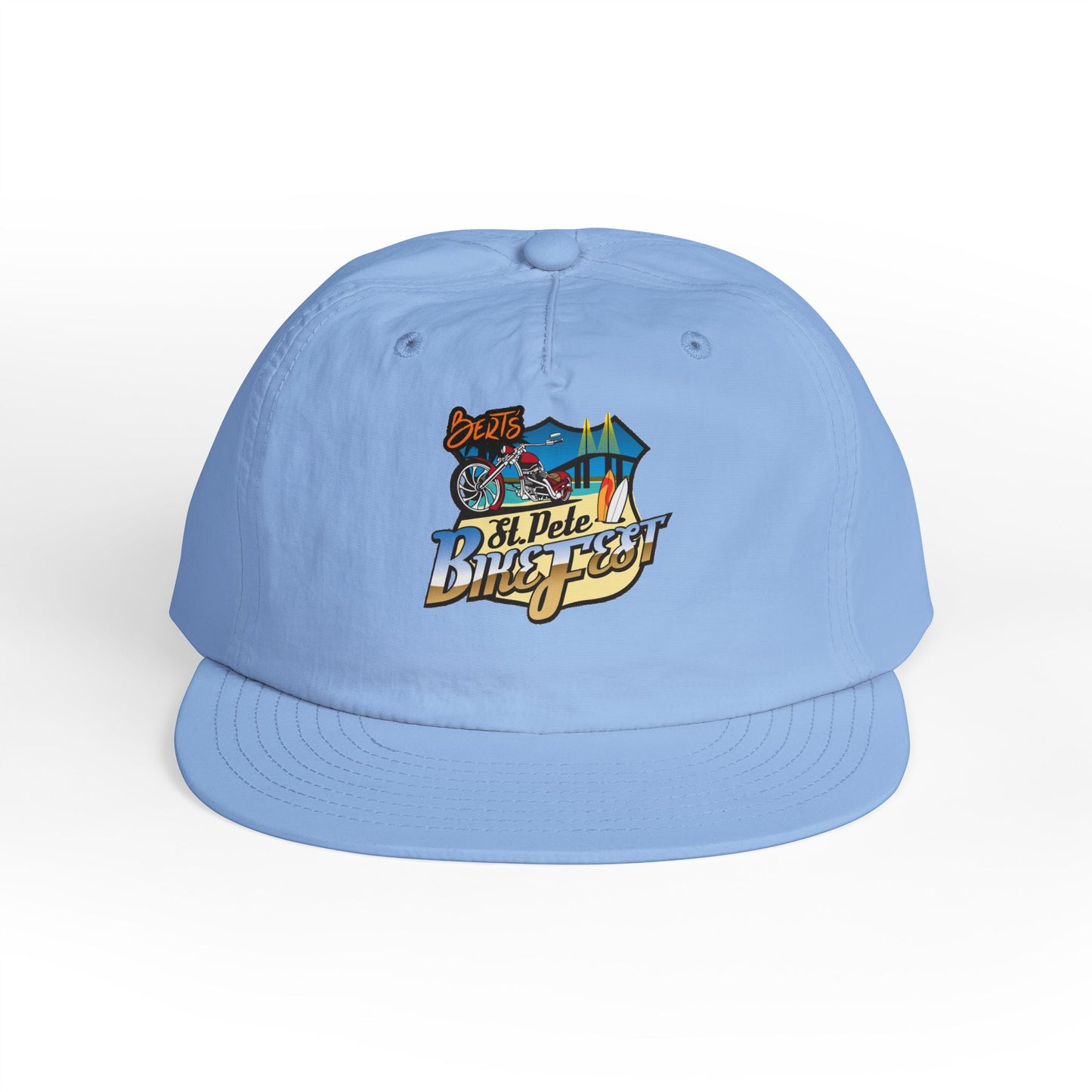 St Pete Fl Bike Fest Surf Cap for Beach Lovers | Adjustable Sun Hat | Summer Vacation Essential, Surfing Gift, Beach Party Gear, Relaxed Style, Outdoor Adventure