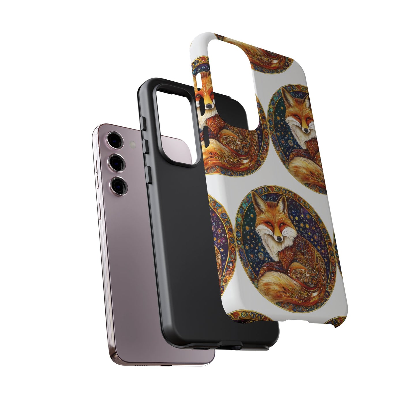 Artistic Fox Phone Case, Tough Phone Cover, Unique Gift for Animal Lovers, Stylish Tech Accessory, Nature-Inspired Decor