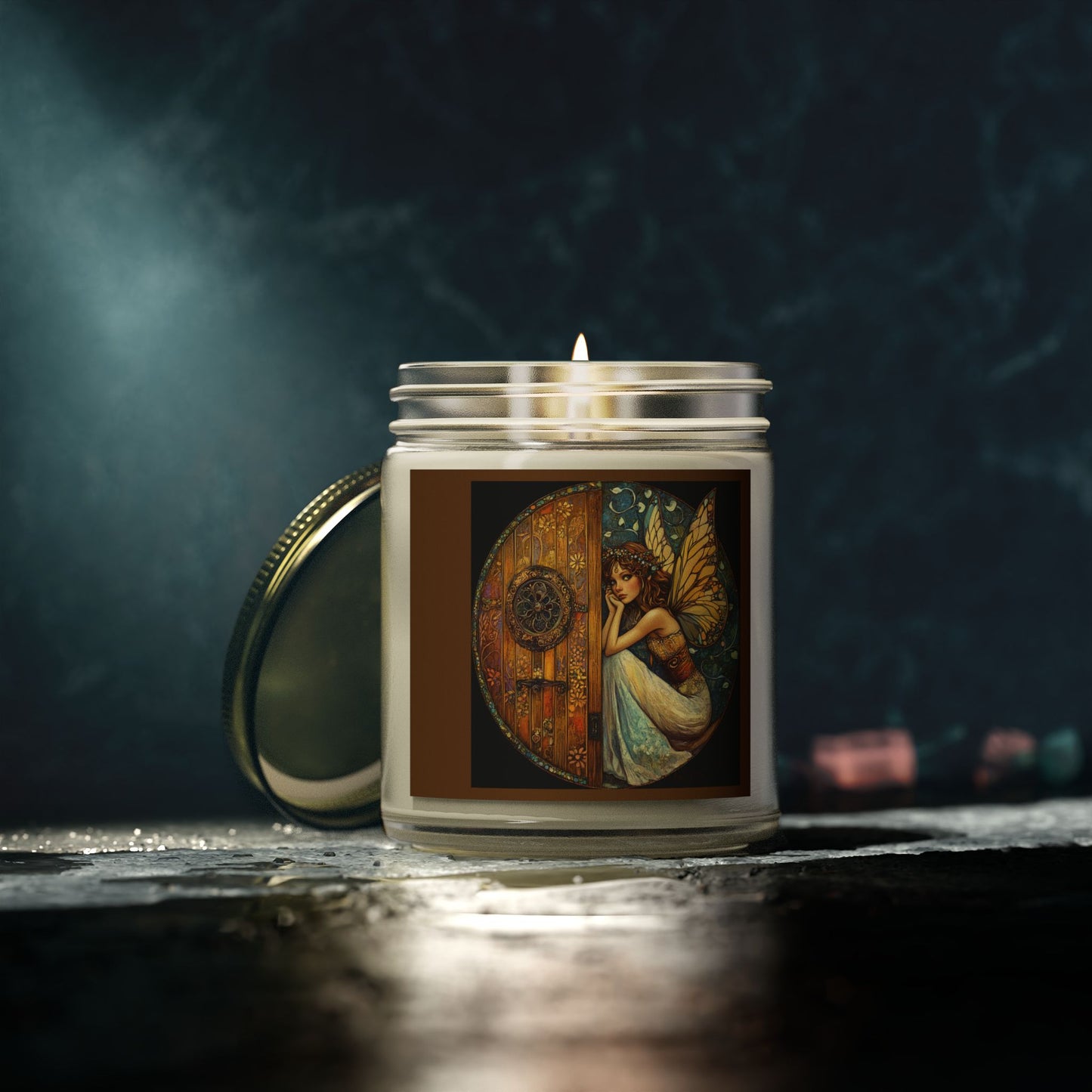Fairy Door Scented Candle | Enchanted Home Decor, Relaxation Gift, Aromatherapy Candle, Magical Room Accent, Cozy Ambience