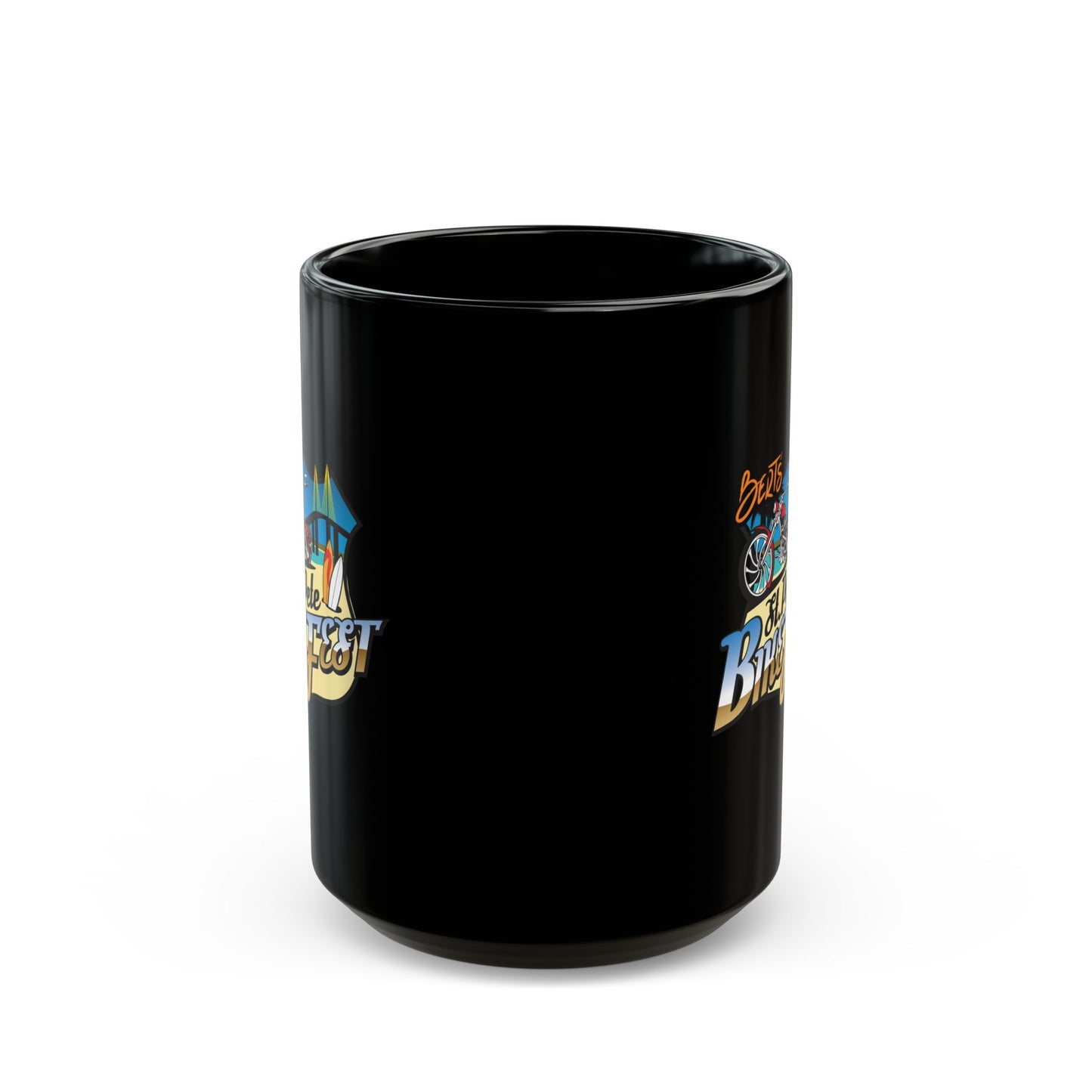 St Pete FL Bike Fest Black Mug with Beach Fiesta Design - Perfect for Coffee Lovers, Gift, Home Decor, Summer Vibes, and Celebrations