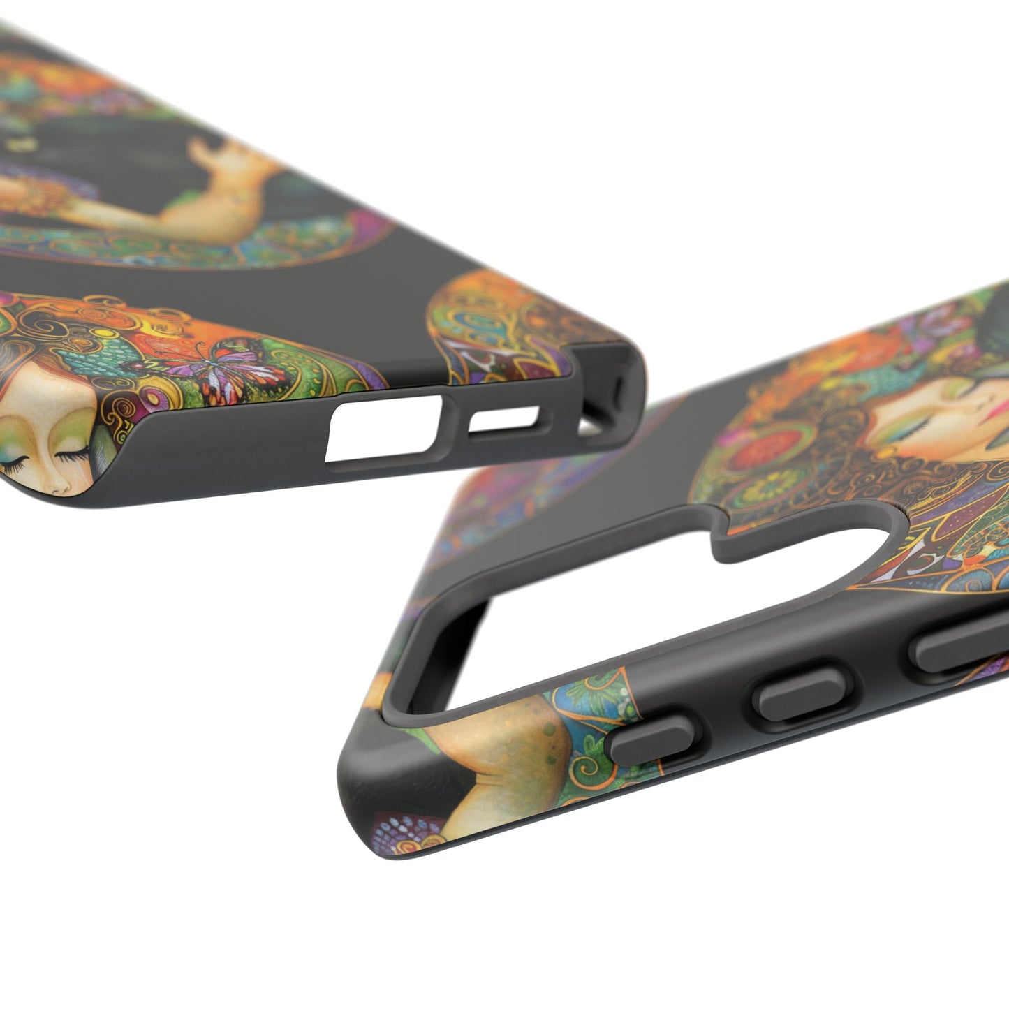Tough Cases Phone Case, Colorful Protective Cover for Cat Lovers, Trendy Gift for Birthdays, Unique Art Phone Accessories