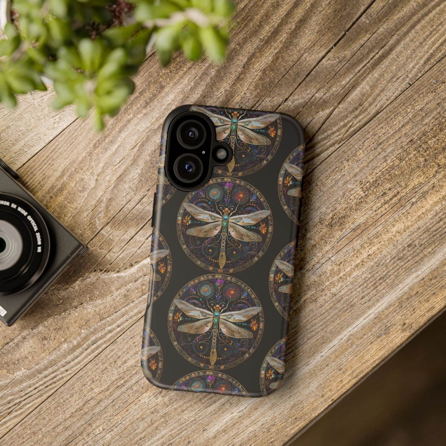 Dragonfly Phone Case, Tough Phone Cover, Artistic Cell Phone Accessory, Gift for Nature Lovers, Unique Phone Protector