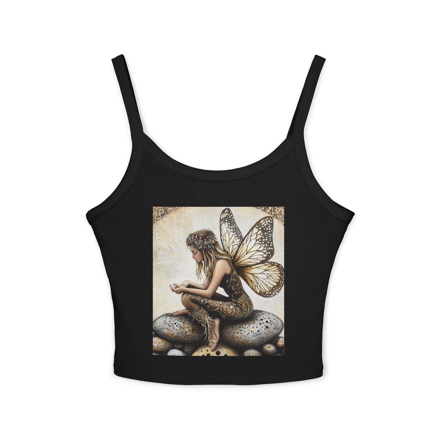 Stone Fairy Women's Spaghetti Strap Tank Top, Boho Fashion, Summer Style, Festival Wear, Gift for Her, Magical Top
