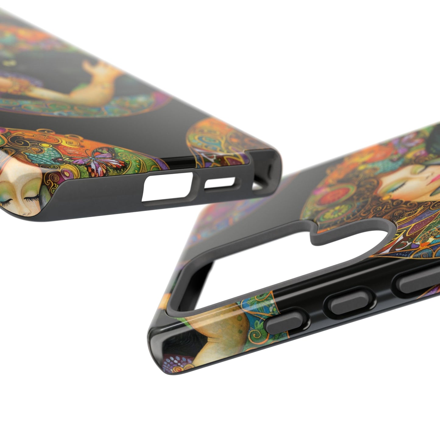 Tough Cases Phone Case, Colorful Protective Cover for Cat Lovers, Trendy Gift for Birthdays, Unique Art Phone Accessories