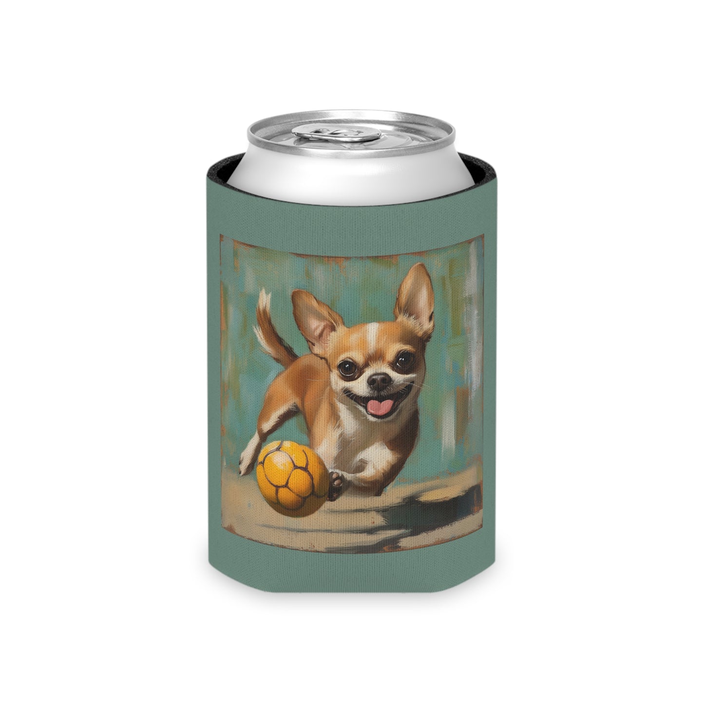 Chihuahua Pickleball Can Cooler | Neoprene Beverage Koozie