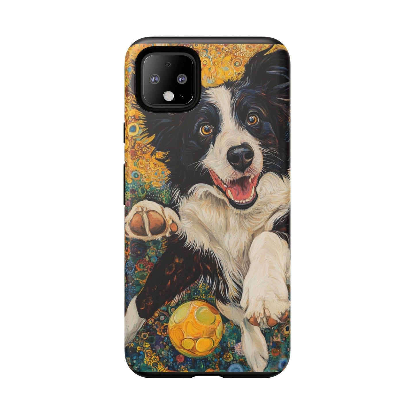 Border Collie Phone Case, Tough Cases, Pet Gifts, Customized Dog Accessories, Dog Mom Gift, Colorful Animal Artwork