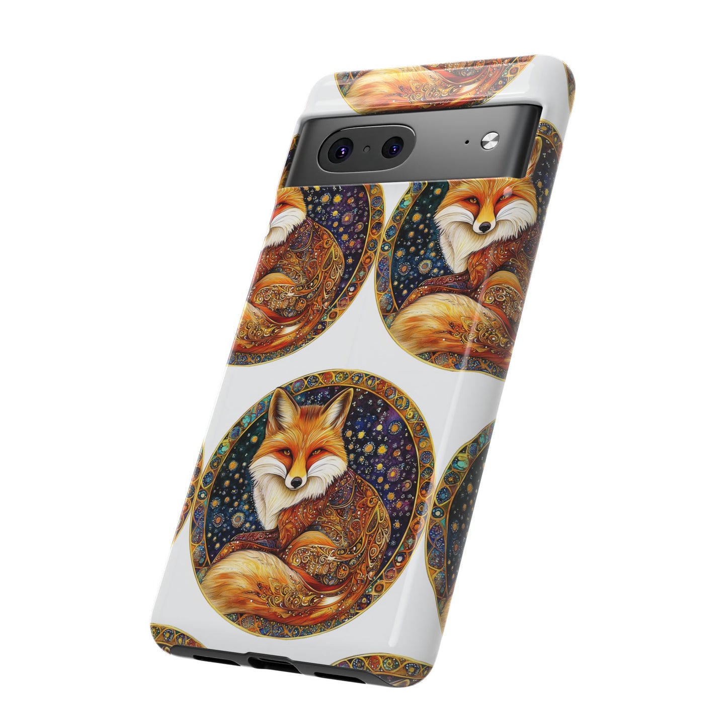 Artistic Fox Phone Case, Tough Phone Cover, Unique Gift for Animal Lovers, Stylish Tech Accessory, Nature-Inspired Decor