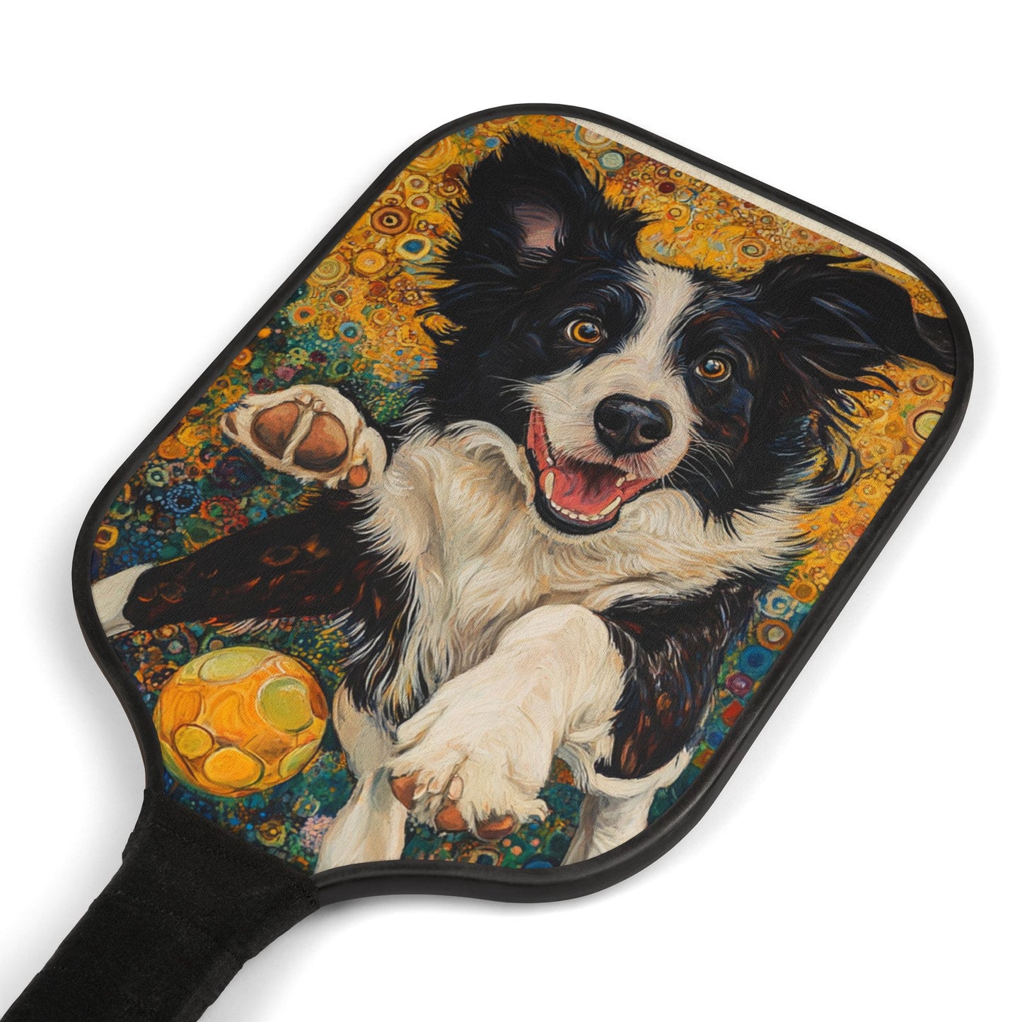 Border Collie Pickleball Paddle Set with Dog Design | Fun Sports Gear for Pet Lovers, Pickleball Gifts, Active Lifestyle