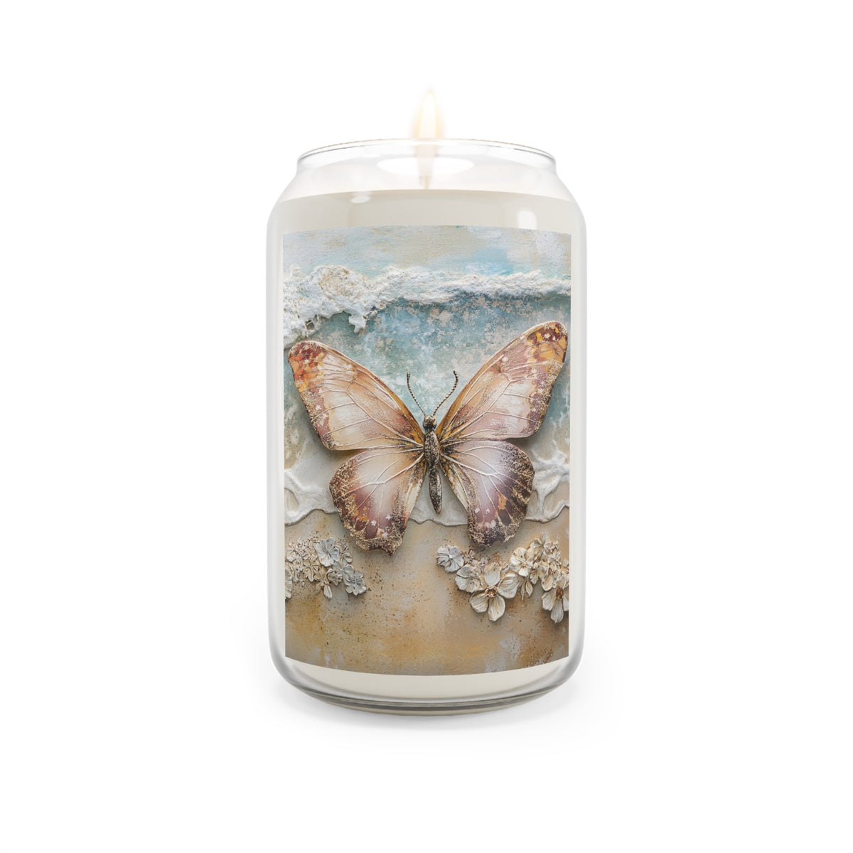 Butterfly Ocean Breeze Candle | Aromatherapy Gift, Home Decor, Relaxation, Spa Essential, Beach Lover Present