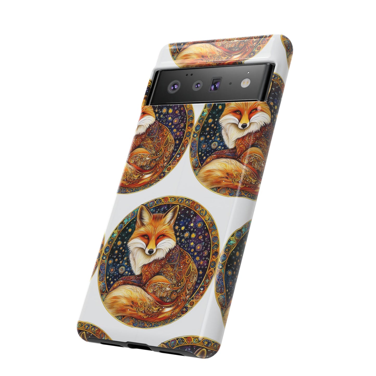 Artistic Fox Phone Case, Tough Phone Cover, Unique Gift for Animal Lovers, Stylish Tech Accessory, Nature-Inspired Decor