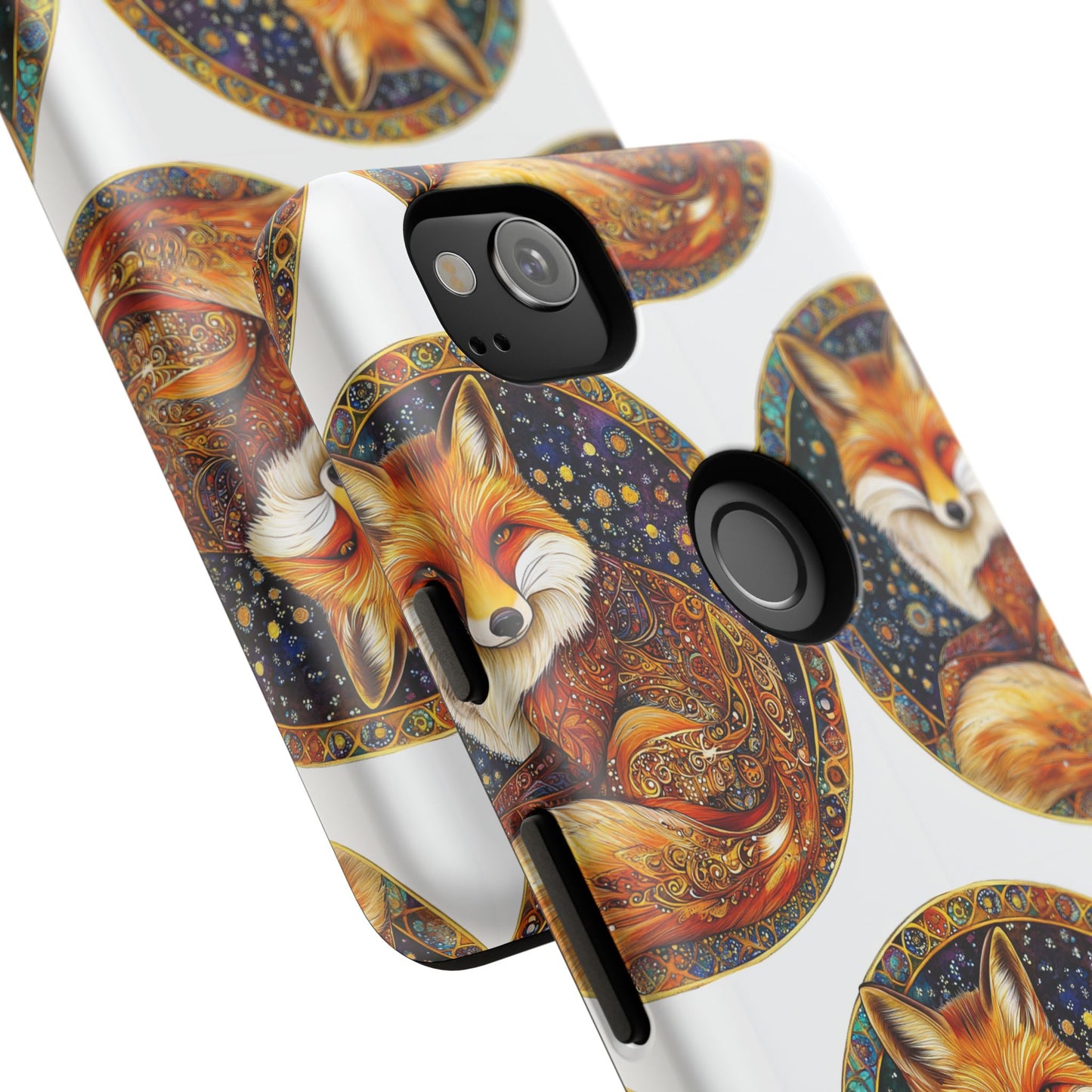 Artistic Fox Phone Case, Tough Phone Cover, Unique Gift for Animal Lovers, Stylish Tech Accessory, Nature-Inspired Decor