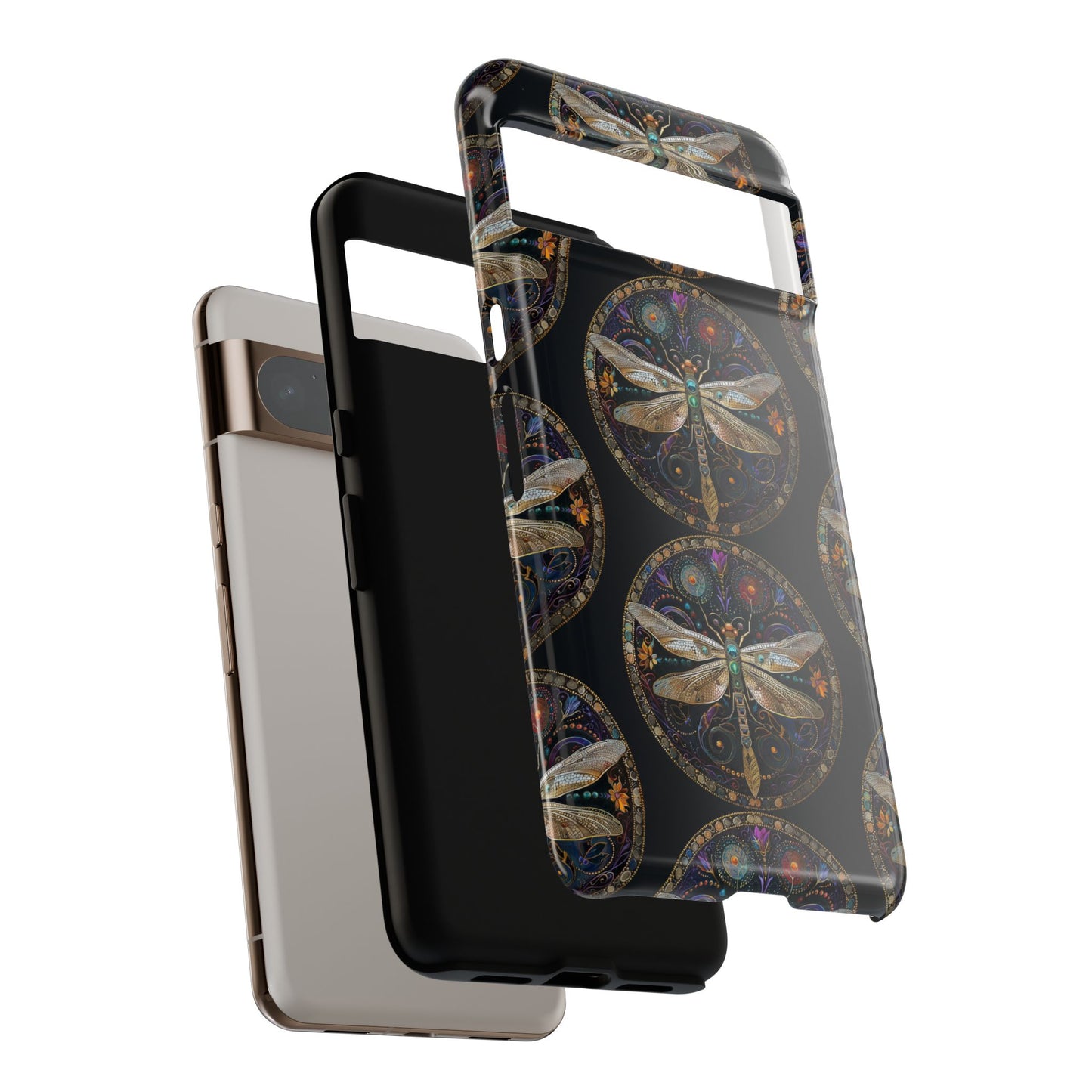 Dragonfly Phone Case, Tough Phone Cover, Artistic Cell Phone Accessory, Gift for Nature Lovers, Unique Phone Protector