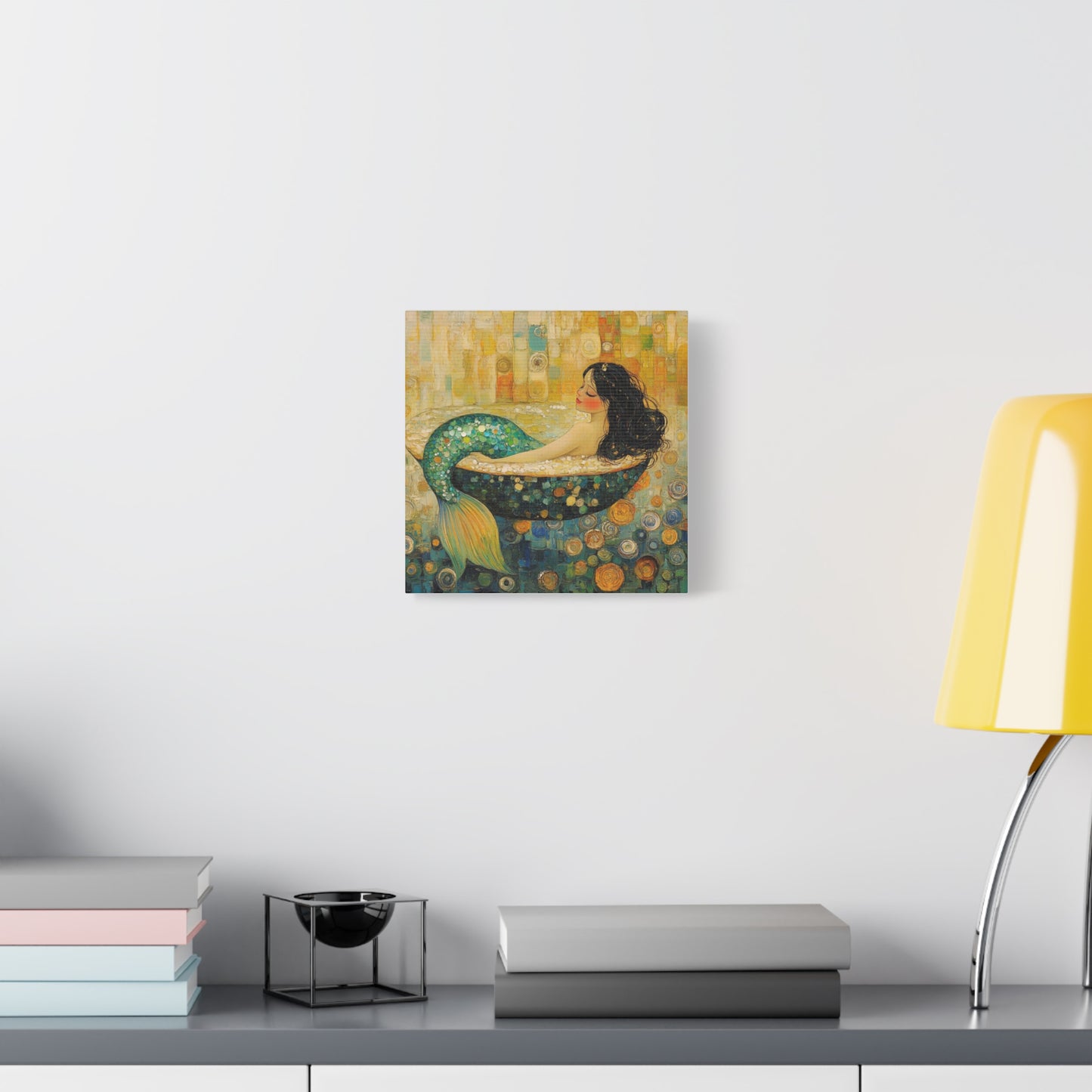 Serene Mermaid Canvas Art, Wall Decor, Home Decoration, Art Gift, Coastal Living, Beach Theme, Printable Artwork