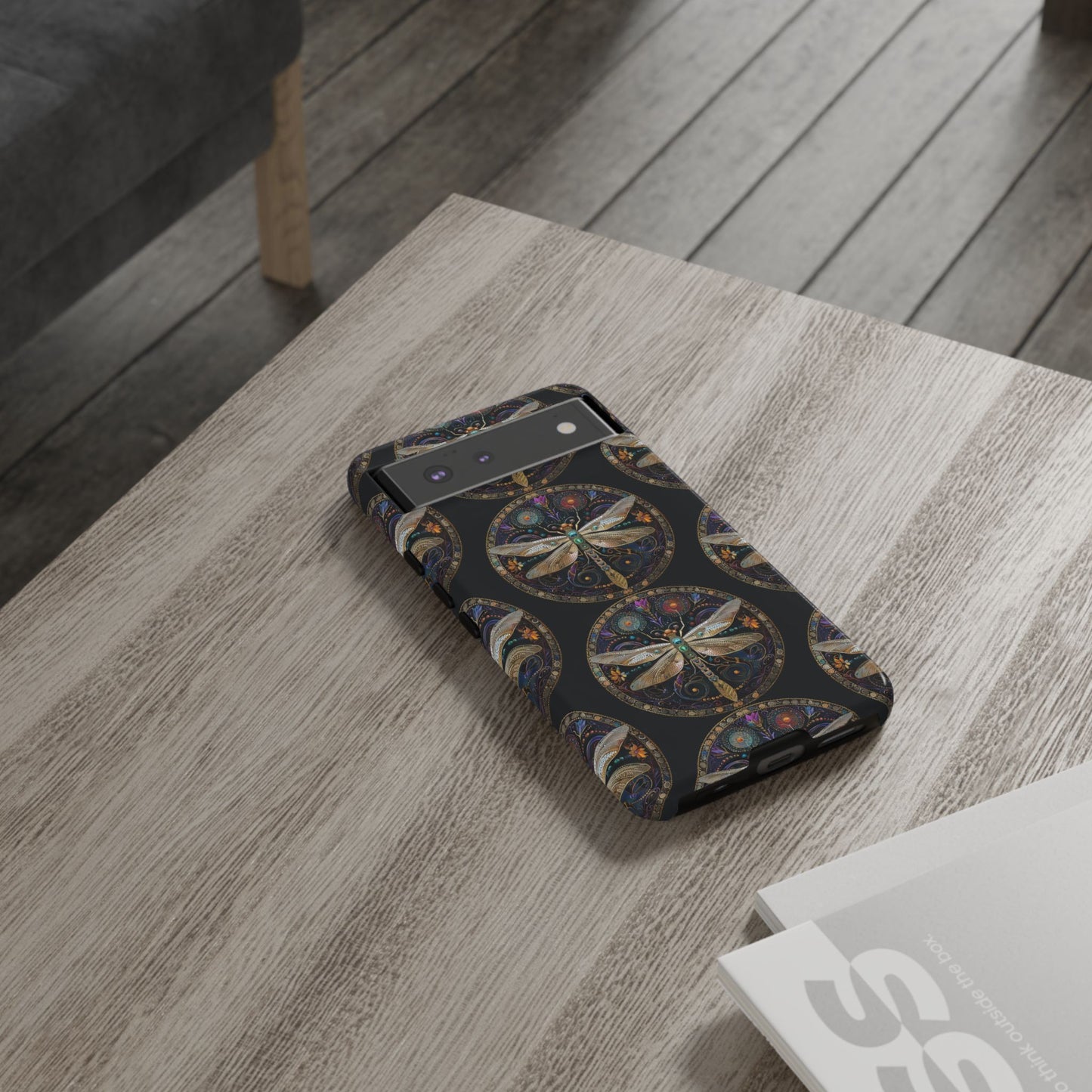 Dragonfly Phone Case, Tough Phone Cover, Artistic Cell Phone Accessory, Gift for Nature Lovers, Unique Phone Protector