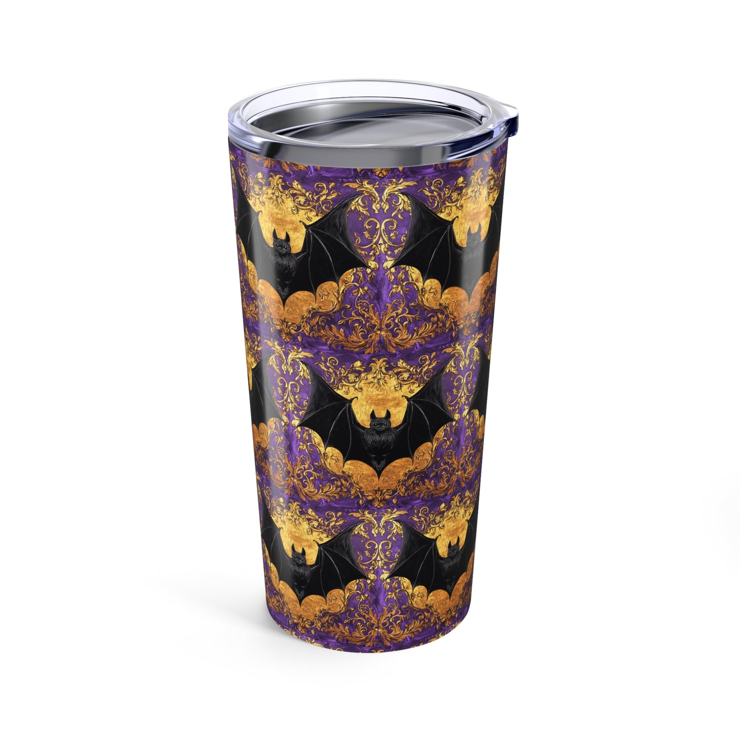 Baroque Bat Halloween Tumbler, 20oz Halloween Drinkware, Spooky Travel Mug, Fall Decoration, Gothic Gift