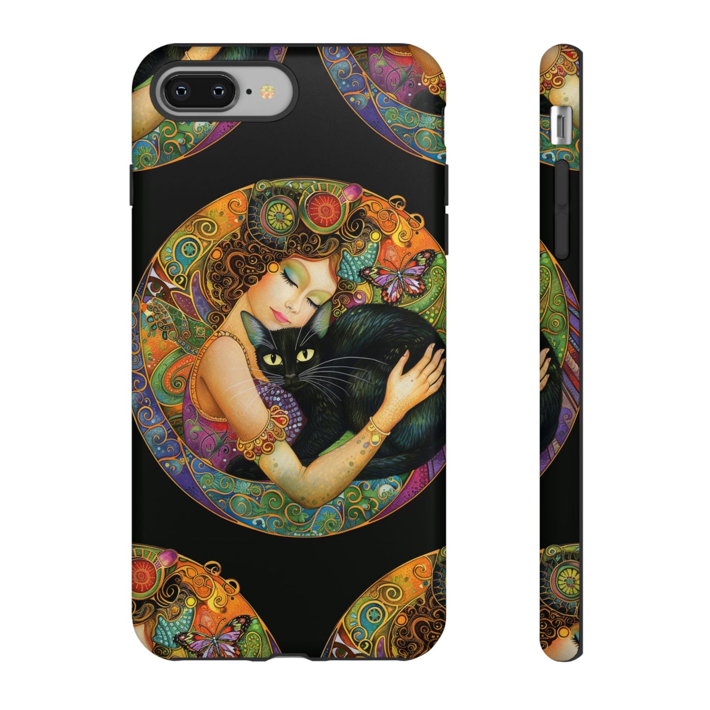 Tough Cases Phone Case, Colorful Protective Cover for Cat Lovers, Trendy Gift for Birthdays, Unique Art Phone Accessories