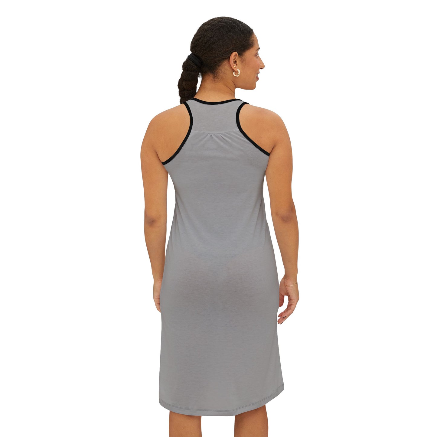 Elegant Horse Art Women's Racerback Dress, Boho Chic Outfit, Summer Dress, Gifts for Equestrians, Casual Wear for Horse Lovers