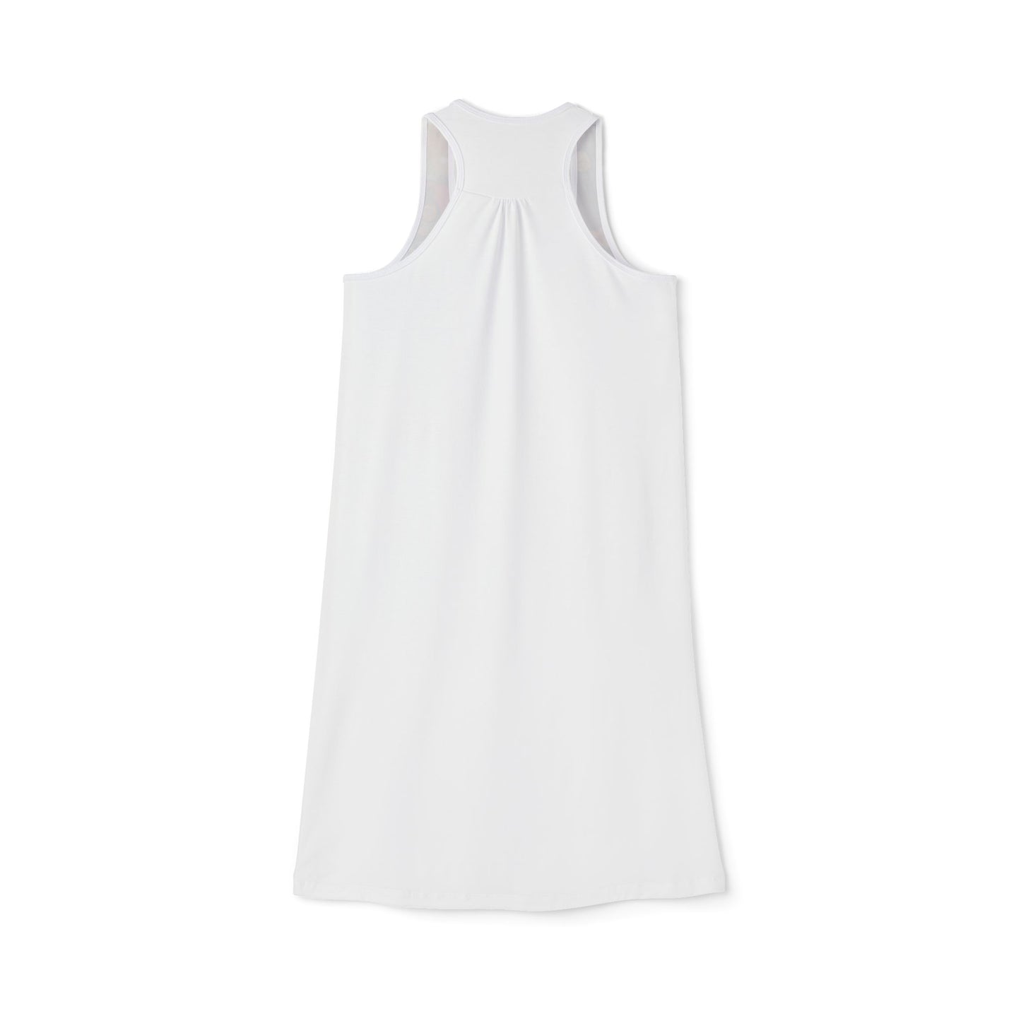 Geisha Cat Women’s Racerback Dress with Cat Design | Summer Fashion, Casual Dress, Beachwear, Festival Attire, Unique Gift