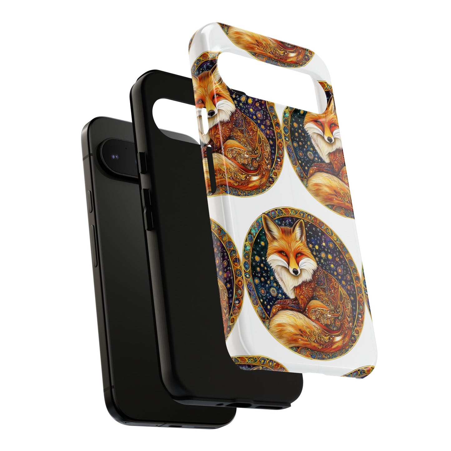 Artistic Fox Phone Case, Tough Phone Cover, Unique Gift for Animal Lovers, Stylish Tech Accessory, Nature-Inspired Decor