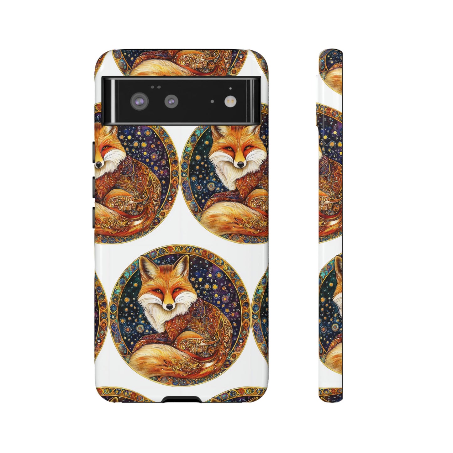 Artistic Fox Phone Case, Tough Phone Cover, Unique Gift for Animal Lovers, Stylish Tech Accessory, Nature-Inspired Decor
