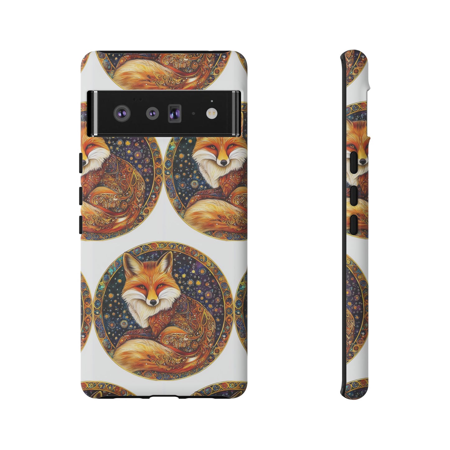 Artistic Fox Phone Case, Tough Phone Cover, Unique Gift for Animal Lovers, Stylish Tech Accessory, Nature-Inspired Decor