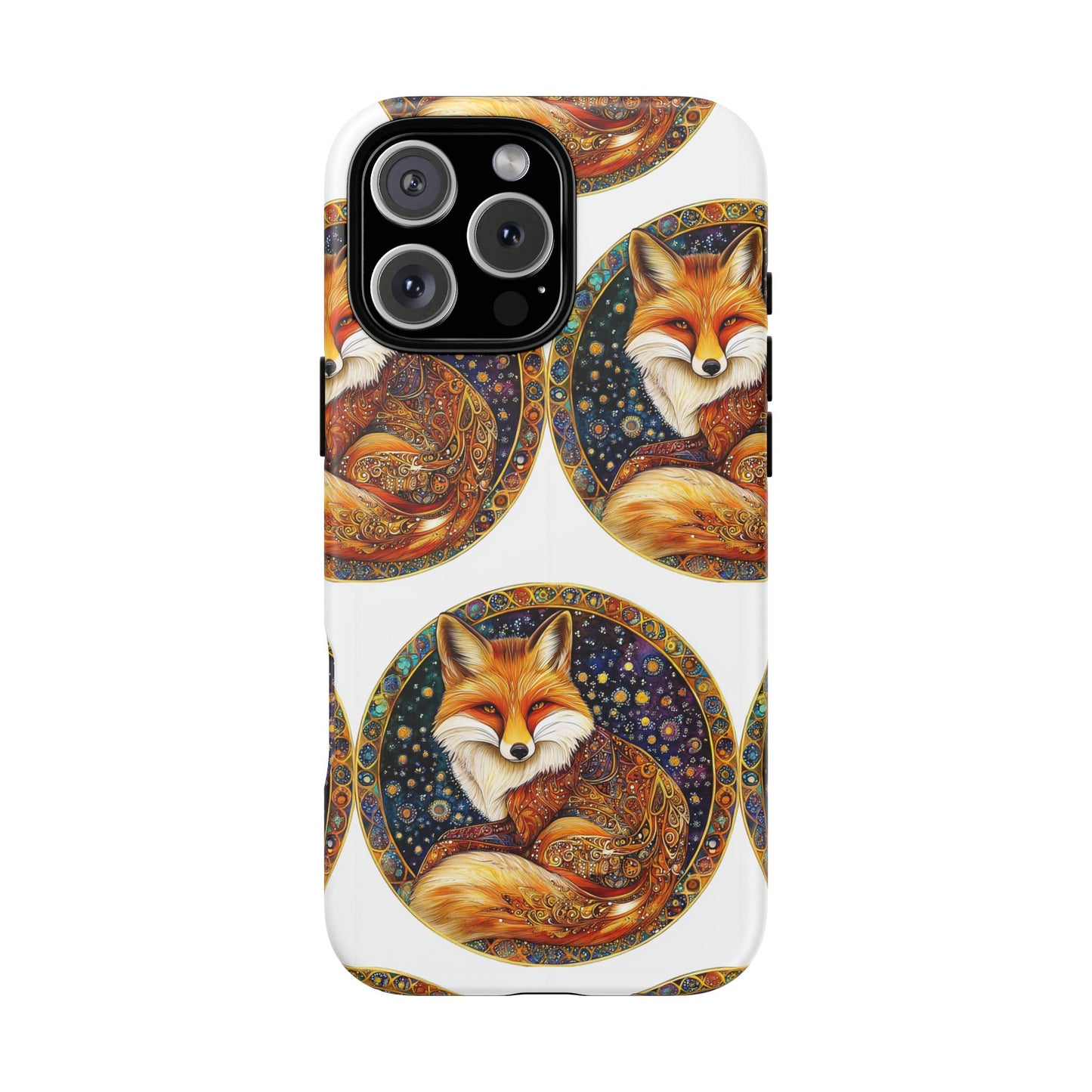 Artistic Fox Phone Case, Tough Phone Cover, Unique Gift for Animal Lovers, Stylish Tech Accessory, Nature-Inspired Decor