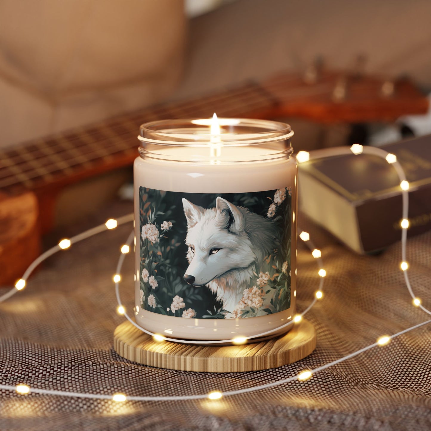 Mystic Wolf Scented Soy Candle | Eco-Friendly Home Decor, Gift for Animal Lovers, Cozy Ambiance, Aromatherapy