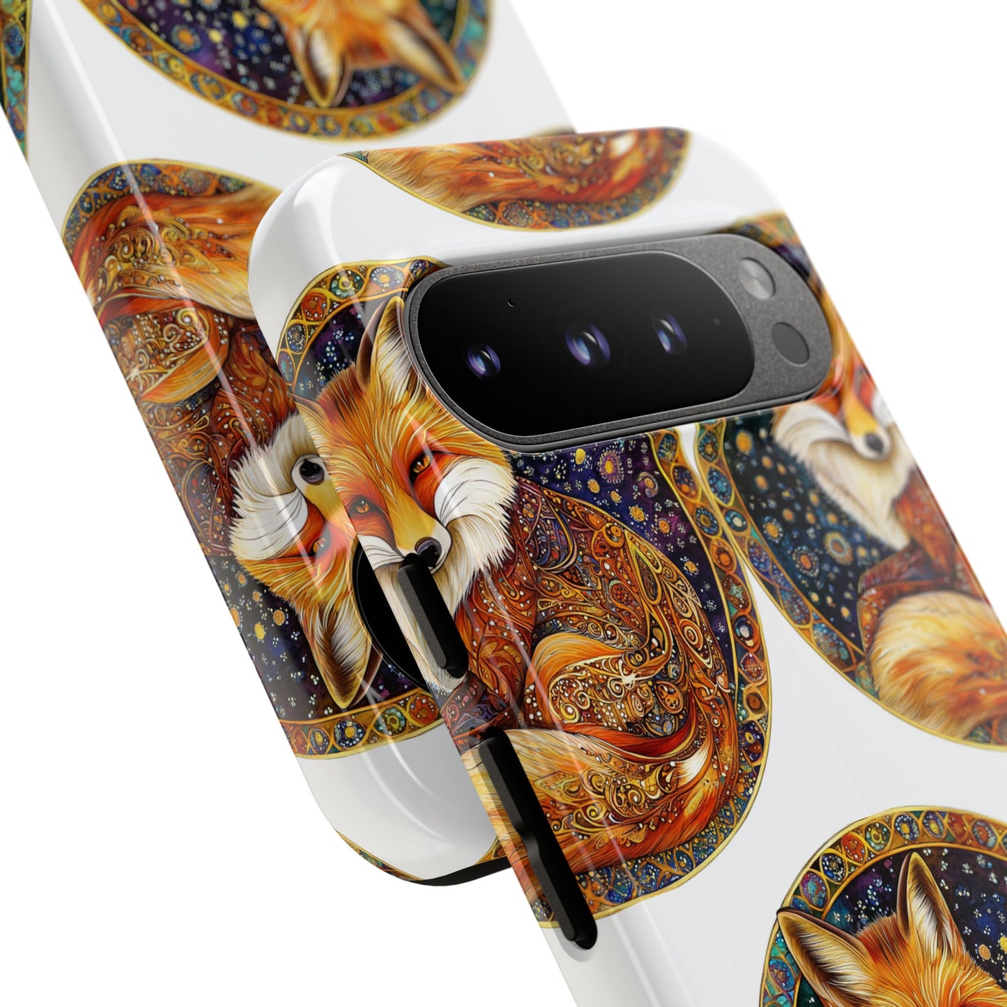 Artistic Fox Phone Case, Tough Phone Cover, Unique Gift for Animal Lovers, Stylish Tech Accessory, Nature-Inspired Decor